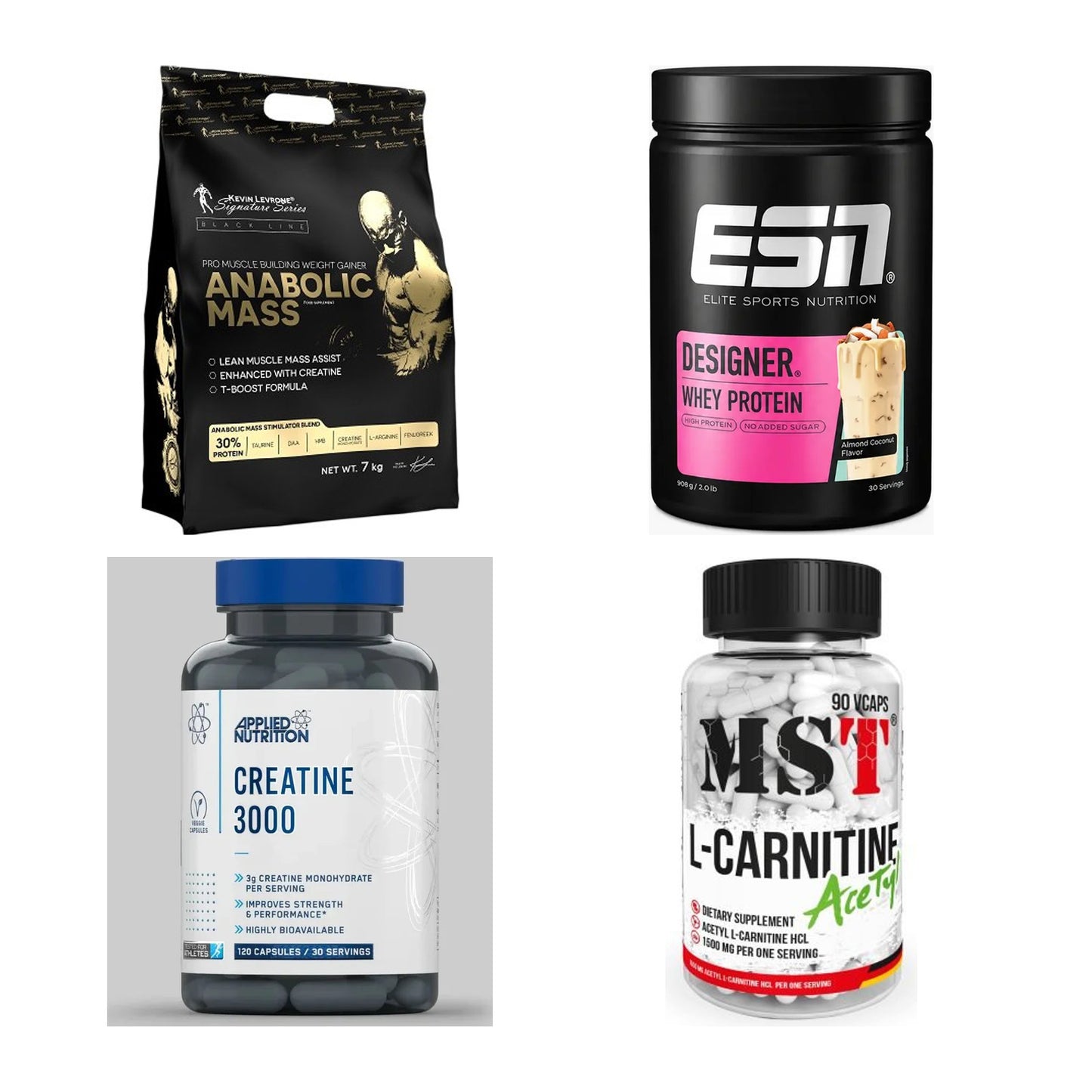 Masseaufbau für Fortgeschrittene: Kevin Levrone Anabolic + 3 weitere – alle enthaltenen Artikel