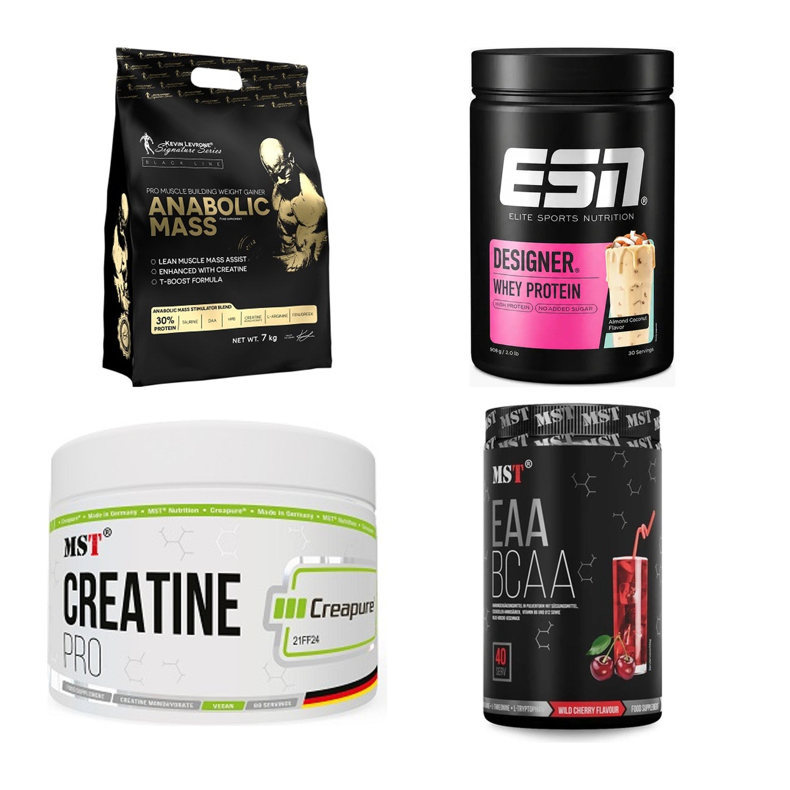 Masseaufbau für Fortgeschrittene: Kevin Levrone Anabolic + 3 weitere – alle enthaltenen Artikel