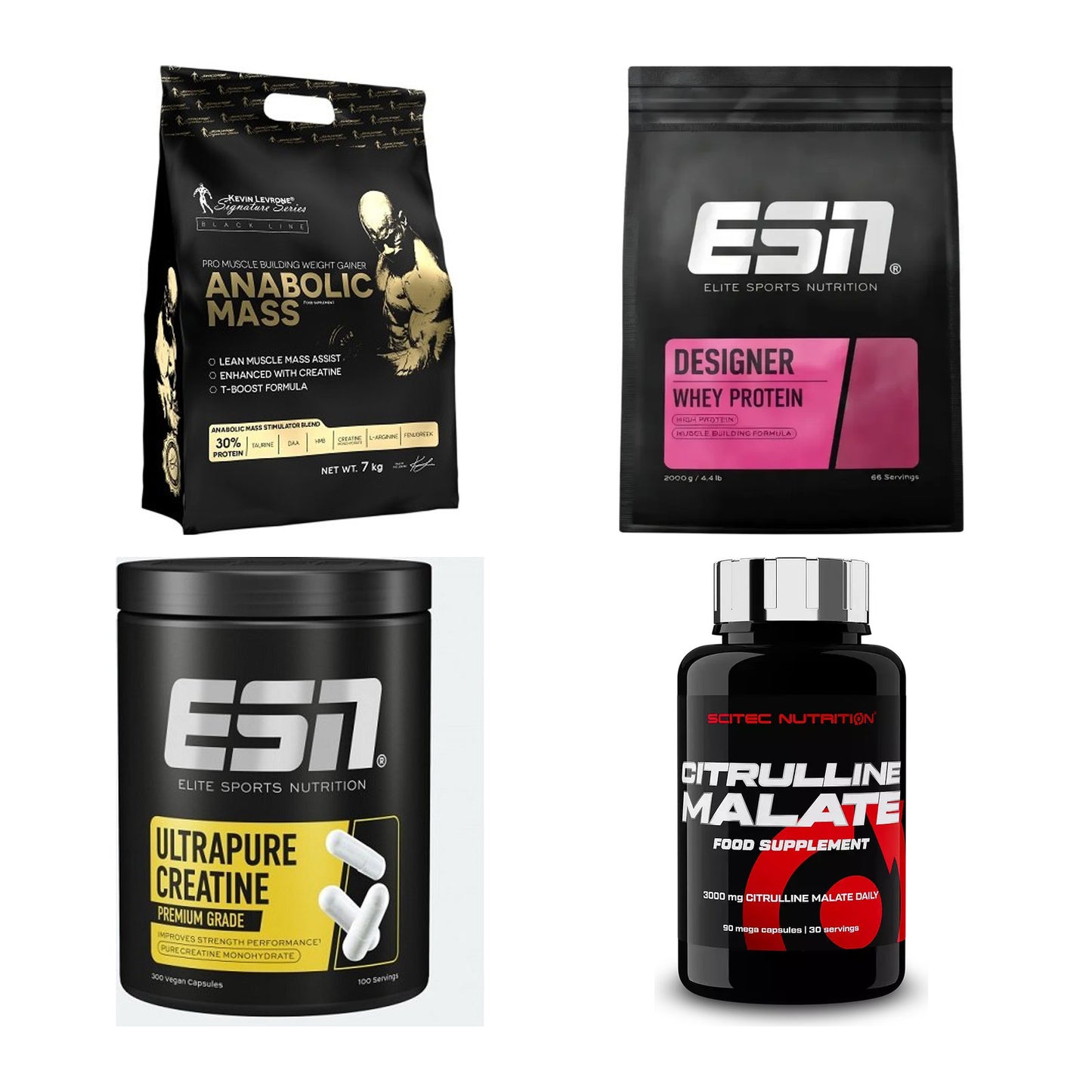 Masseaufbau für Fortgeschrittene: Kevin Levrone Anabolic + 3 weitere – alle enthaltenen Artikel