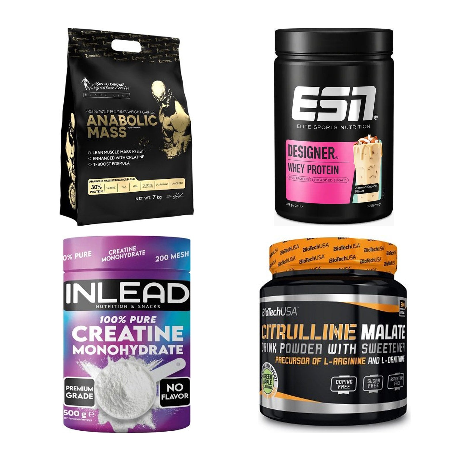 Masseaufbau für Fortgeschrittene: Kevin Levrone Anabolic + 3 weitere – alle enthaltenen Artikel