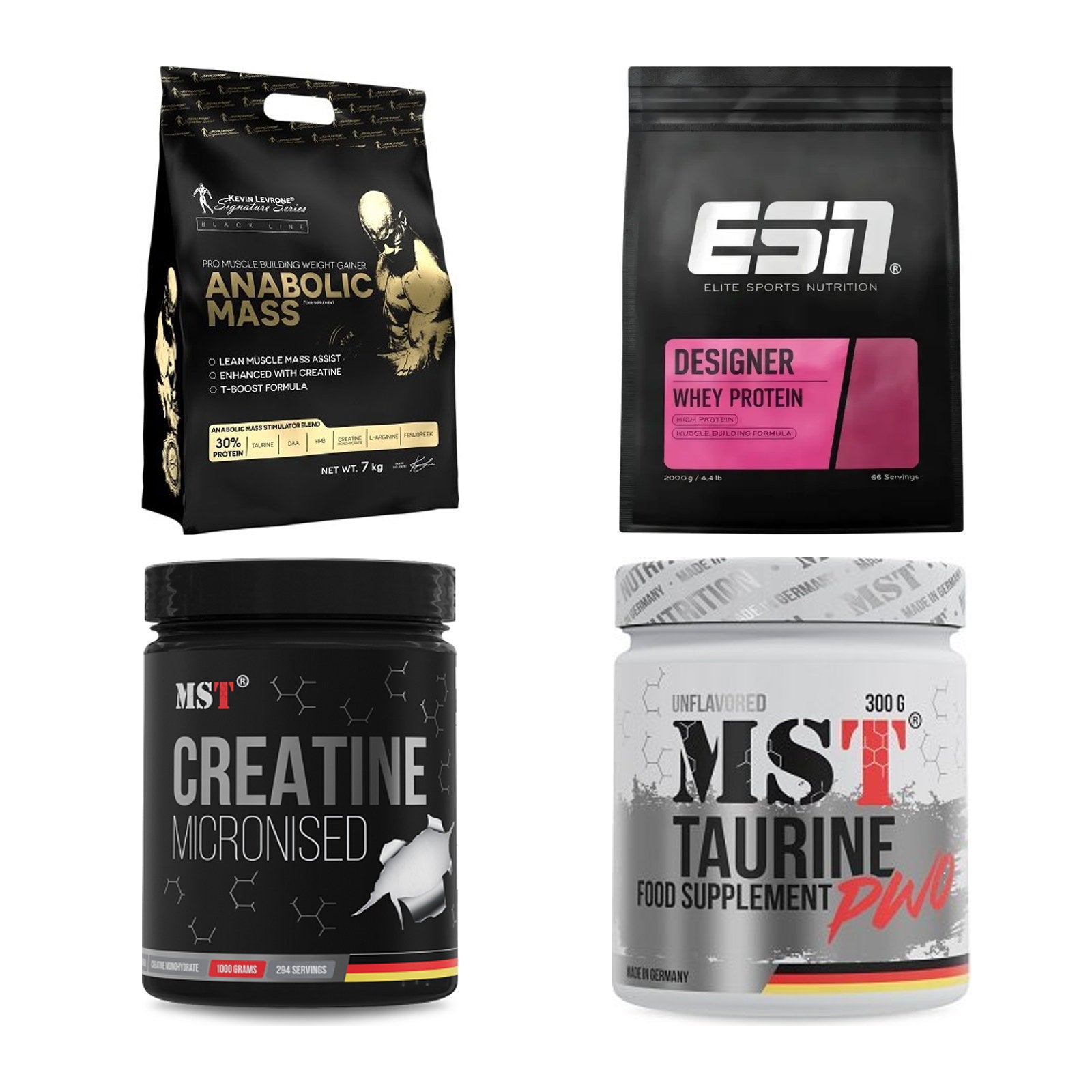 Masseaufbau für Fortgeschrittene: Kevin Levrone Anabolic + 3 weitere – alle enthaltenen Artikel