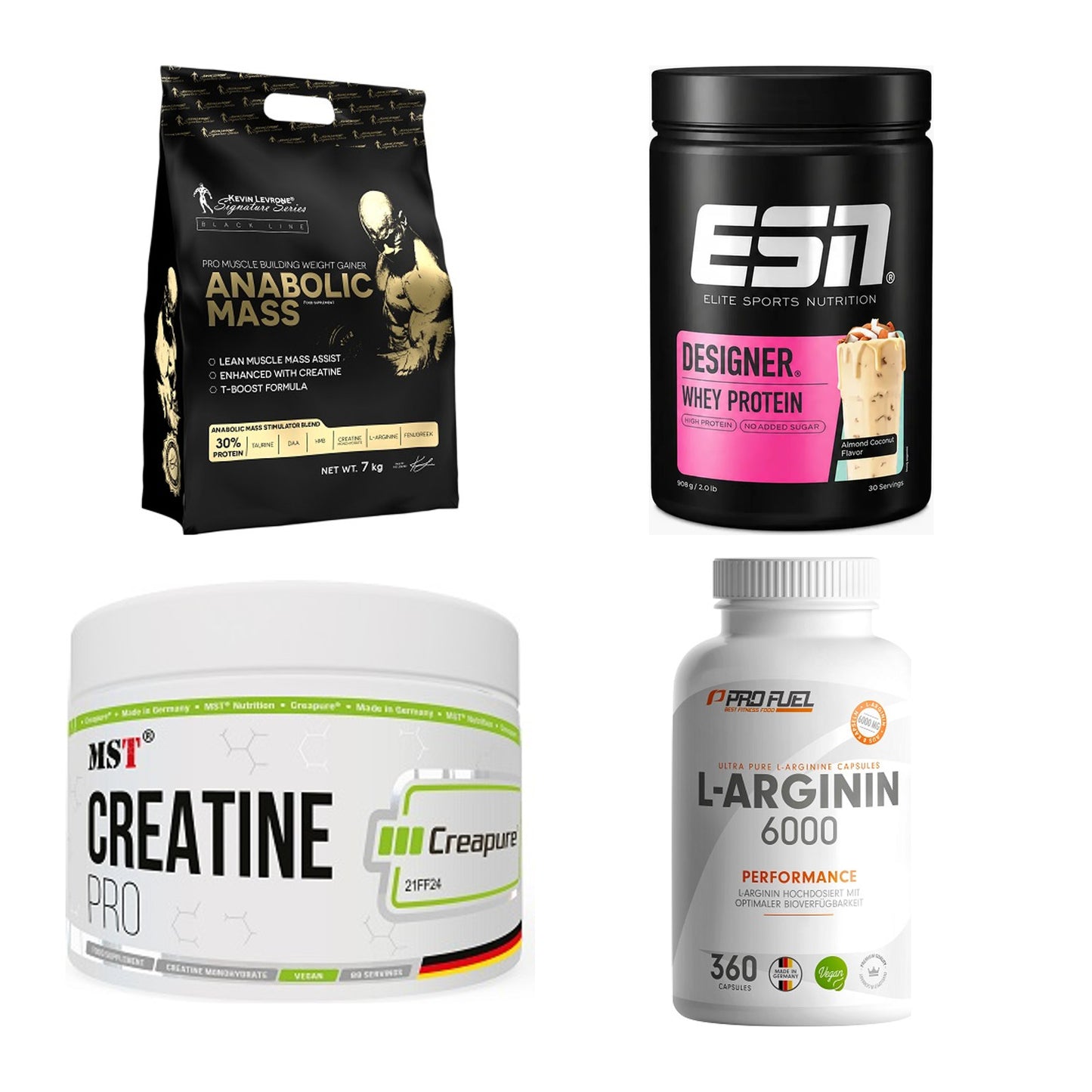 Masseaufbau für Fortgeschrittene: Kevin Levrone Anabolic + 3 weitere – alle enthaltenen Artikel