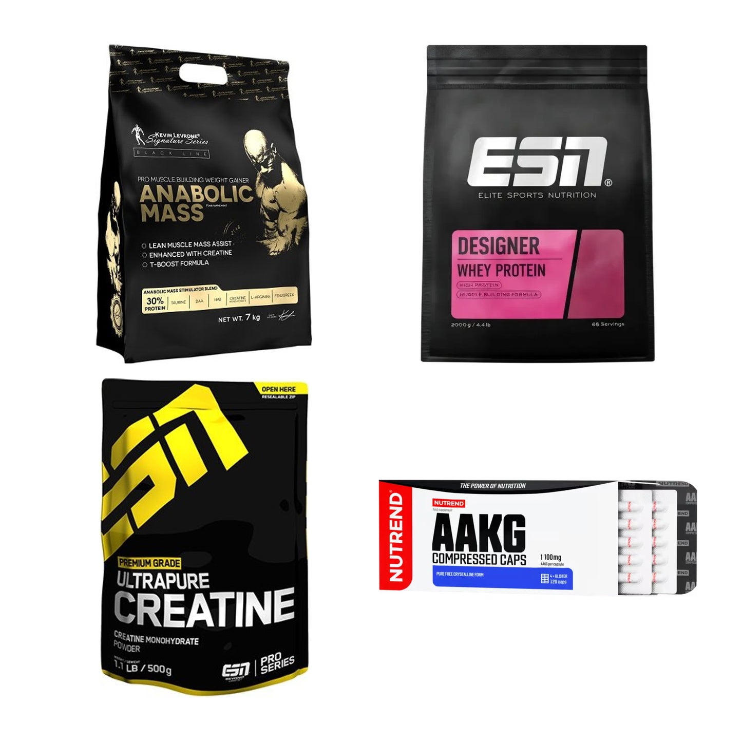 Masseaufbau für Fortgeschrittene: Kevin Levrone Anabolic + 3 weitere – alle enthaltenen Artikel