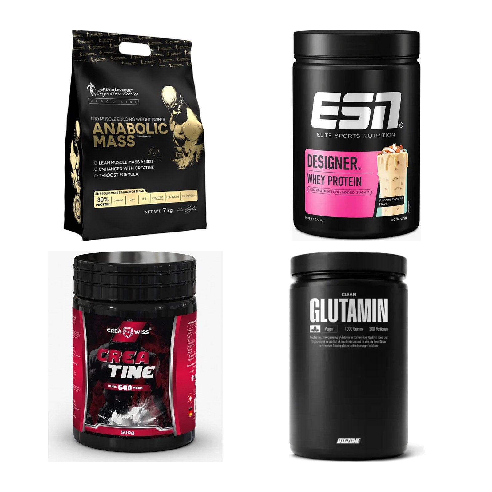 Masseaufbau für Fortgeschrittene: Kevin Levrone Anabolic + 3 weitere – alle enthaltenen Artikel