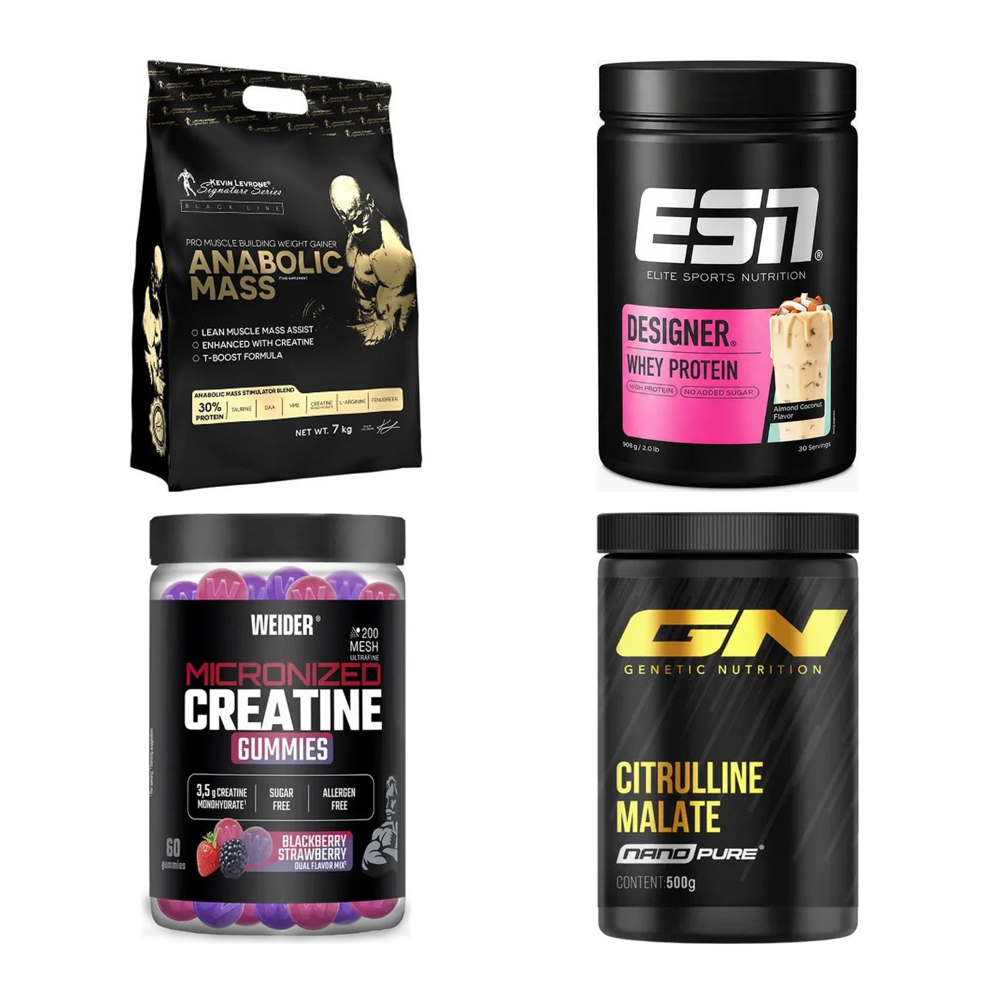 Masseaufbau für Fortgeschrittene: Kevin Levrone Anabolic + 3 weitere – alle enthaltenen Artikel