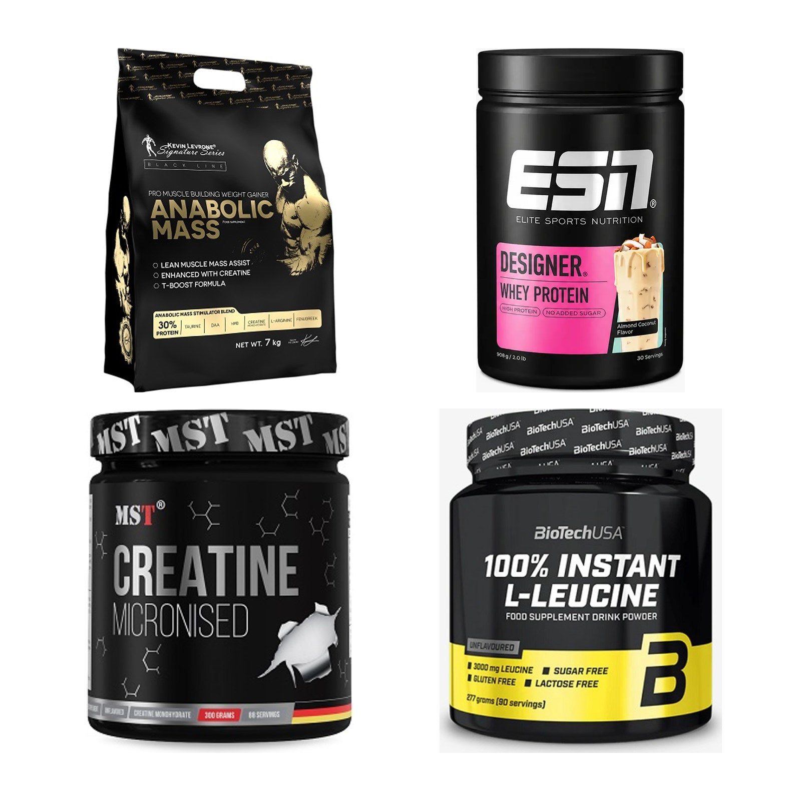 Masseaufbau für Fortgeschrittene: Kevin Levrone Anabolic + 3 weitere – alle enthaltenen Artikel