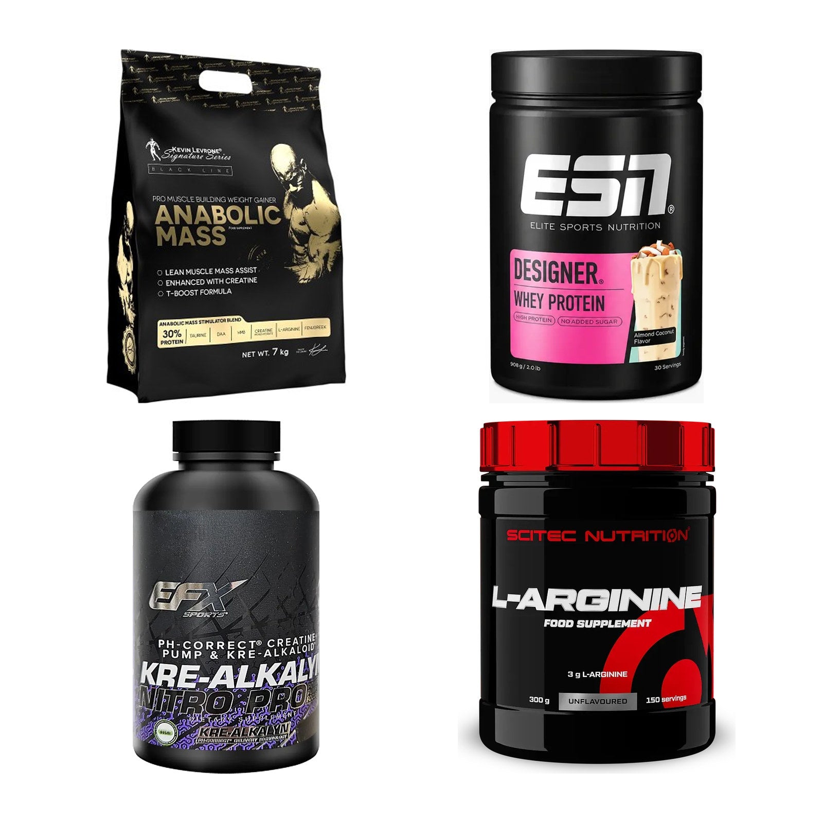 Masseaufbau für Fortgeschrittene: Kevin Levrone Anabolic + 3 weitere – alle enthaltenen Artikel