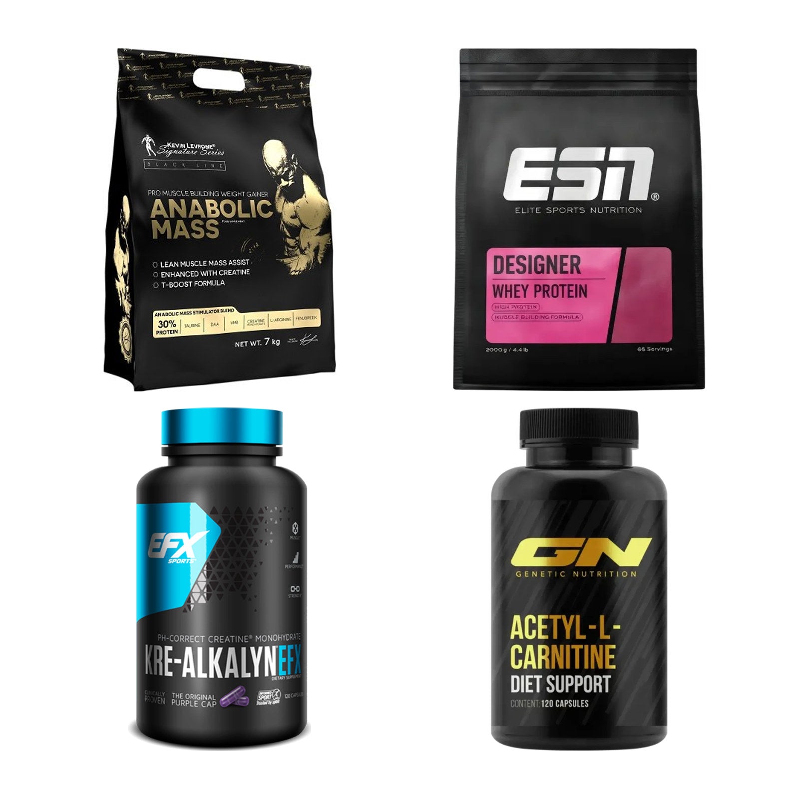 Masseaufbau für Fortgeschrittene: Kevin Levrone Anabolic + 3 weitere – alle enthaltenen Artikel