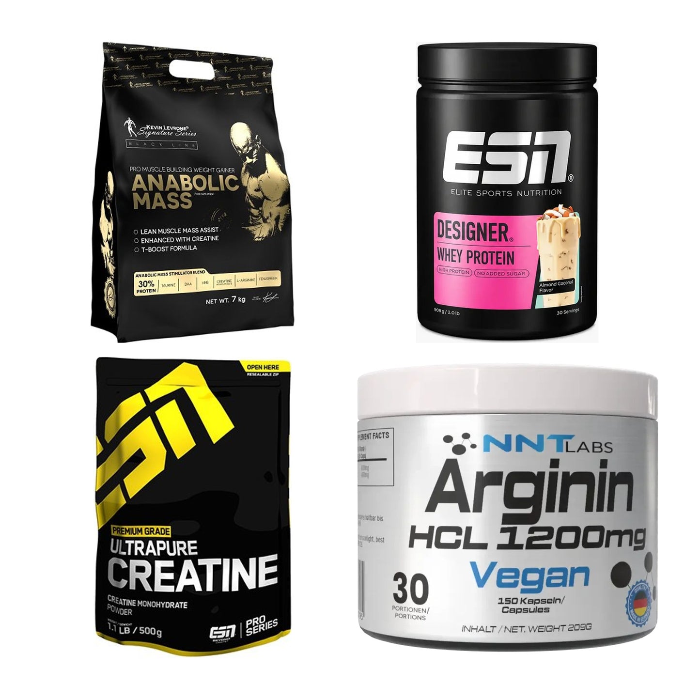 Masseaufbau für Fortgeschrittene: Kevin Levrone Anabolic + 3 weitere – alle enthaltenen Artikel