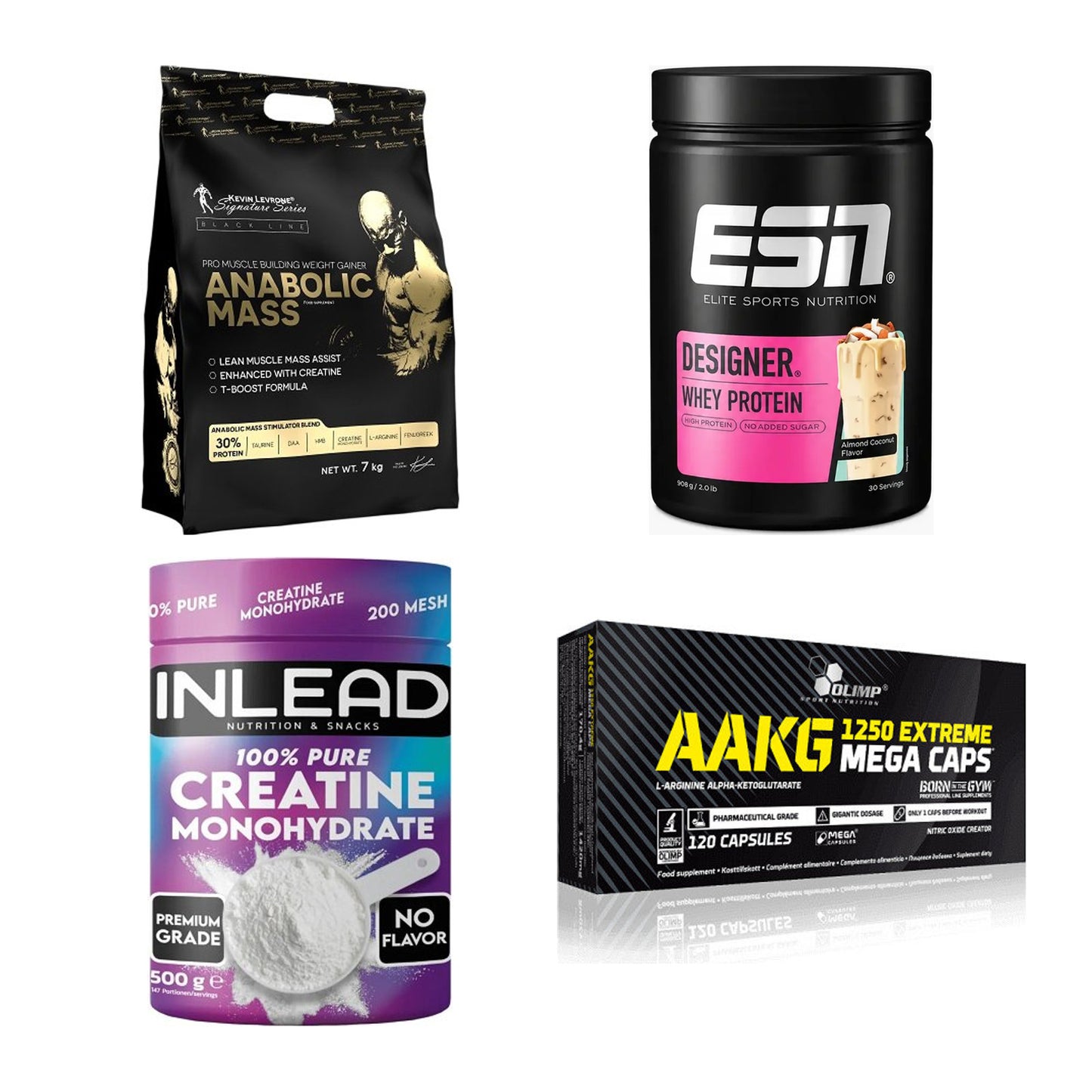 Masseaufbau für Fortgeschrittene: Kevin Levrone Anabolic + 3 weitere – alle enthaltenen Artikel
