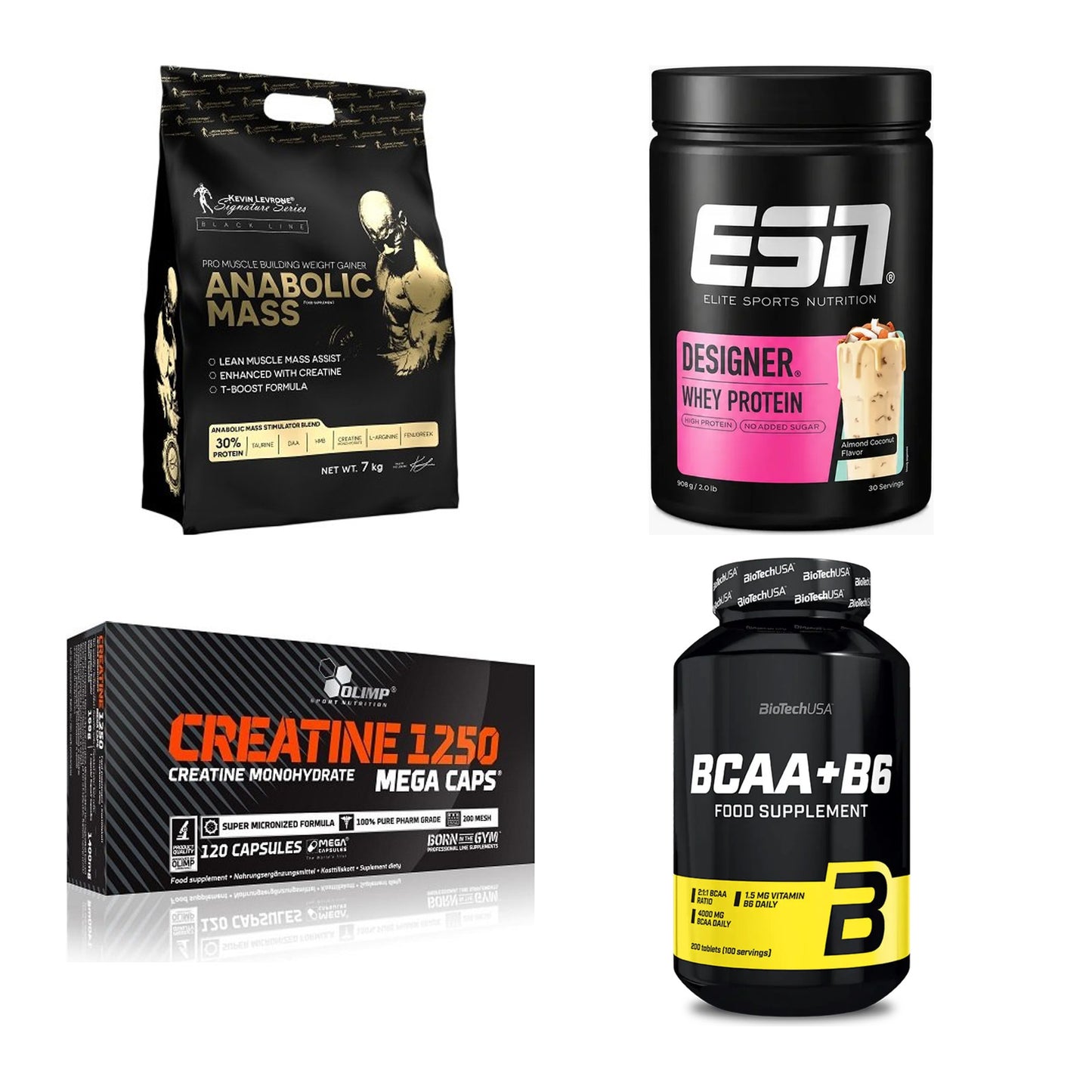 Masseaufbau für Fortgeschrittene: Kevin Levrone Anabolic + 3 weitere – alle enthaltenen Artikel