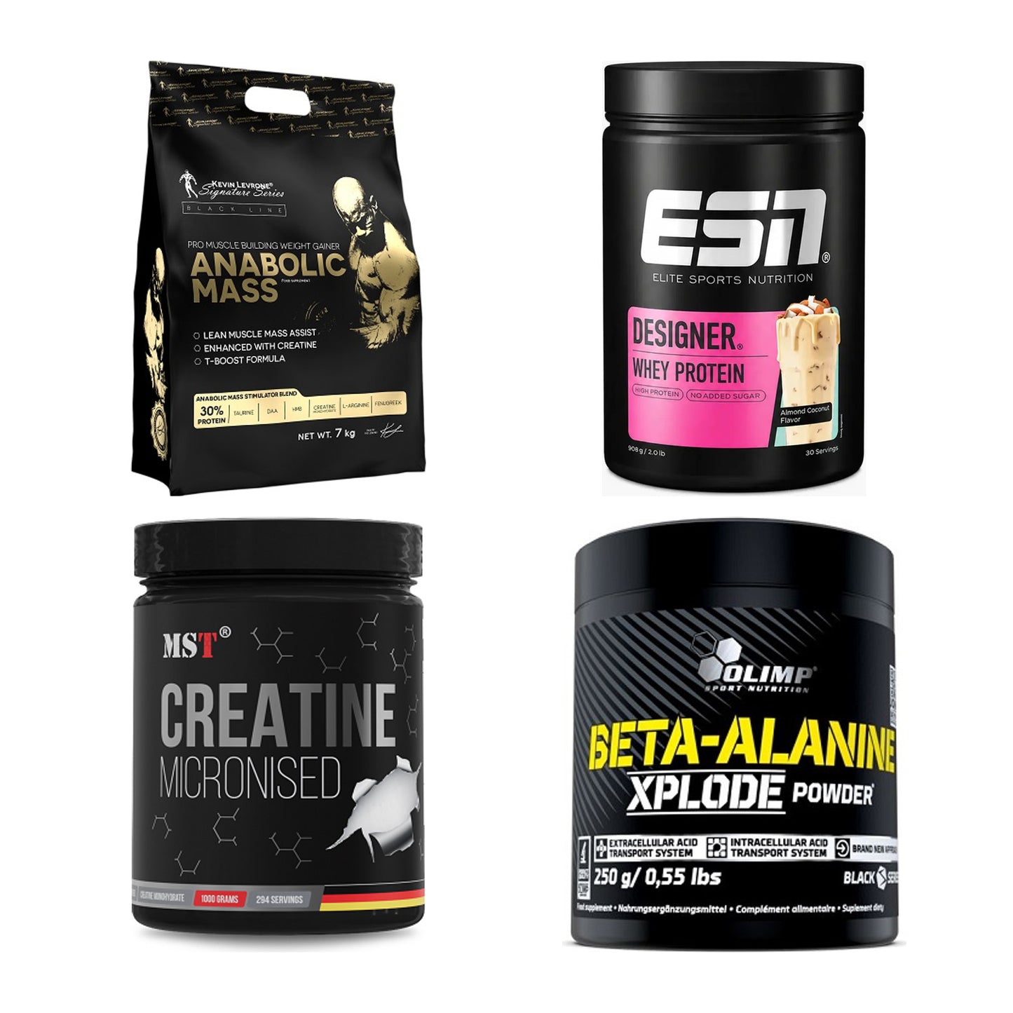 Masseaufbau für Fortgeschrittene: Kevin Levrone Anabolic + 3 weitere – alle enthaltenen Artikel