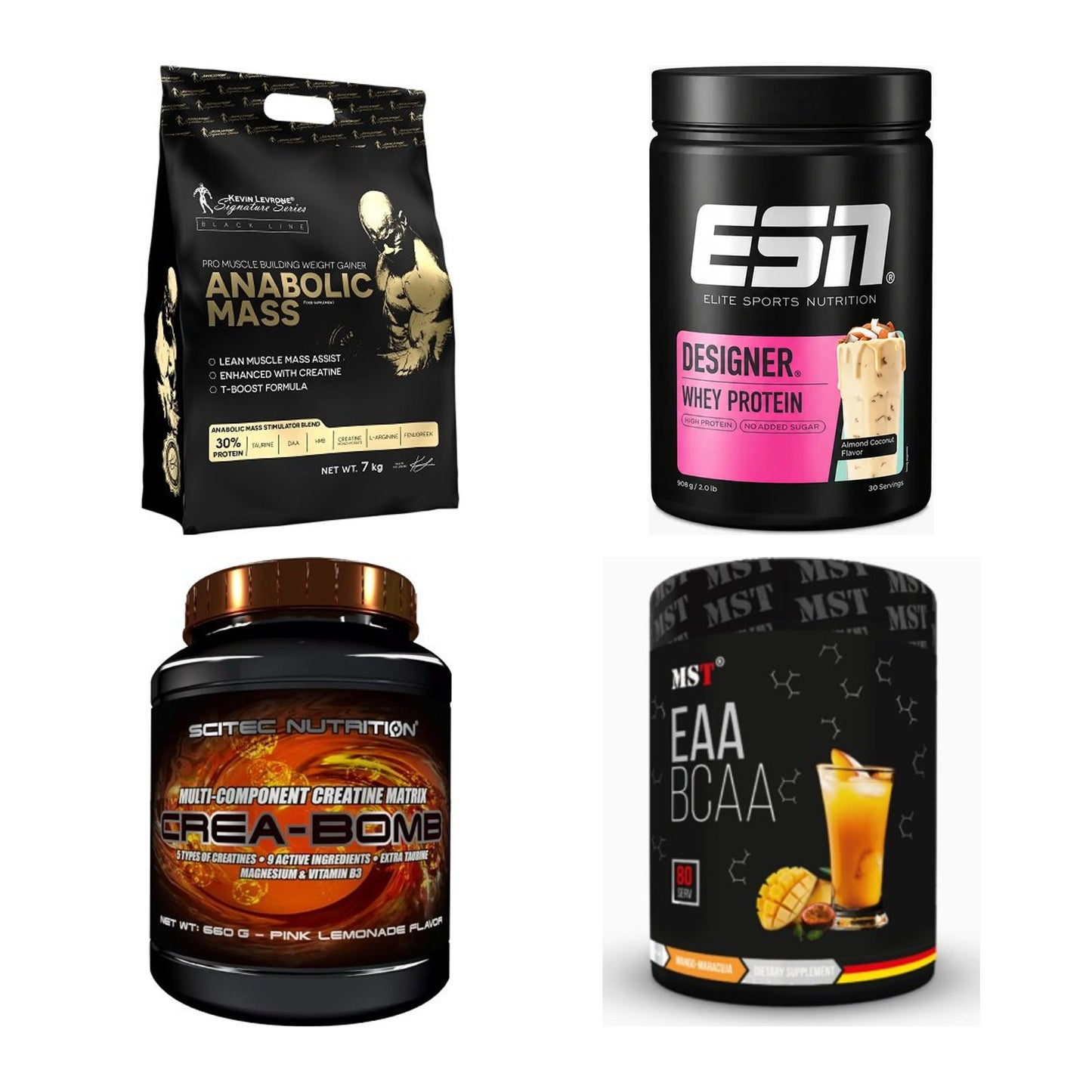 Masseaufbau für Fortgeschrittene: Kevin Levrone Anabolic + 3 weitere – alle enthaltenen Artikel