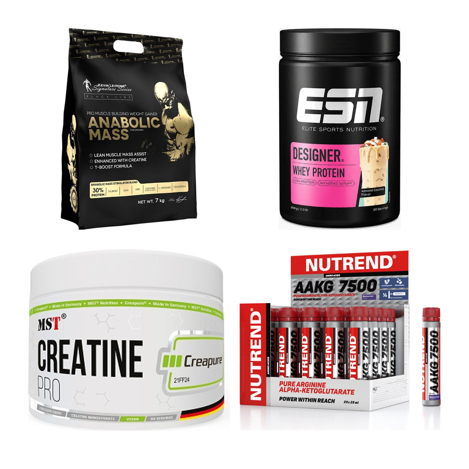 Masseaufbau für Fortgeschrittene: Kevin Levrone Anabolic + 3 weitere – alle enthaltenen Artikel