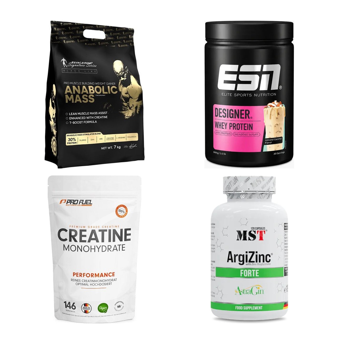 Masseaufbau für Fortgeschrittene: Kevin Levrone Anabolic + 3 weitere – alle enthaltenen Artikel