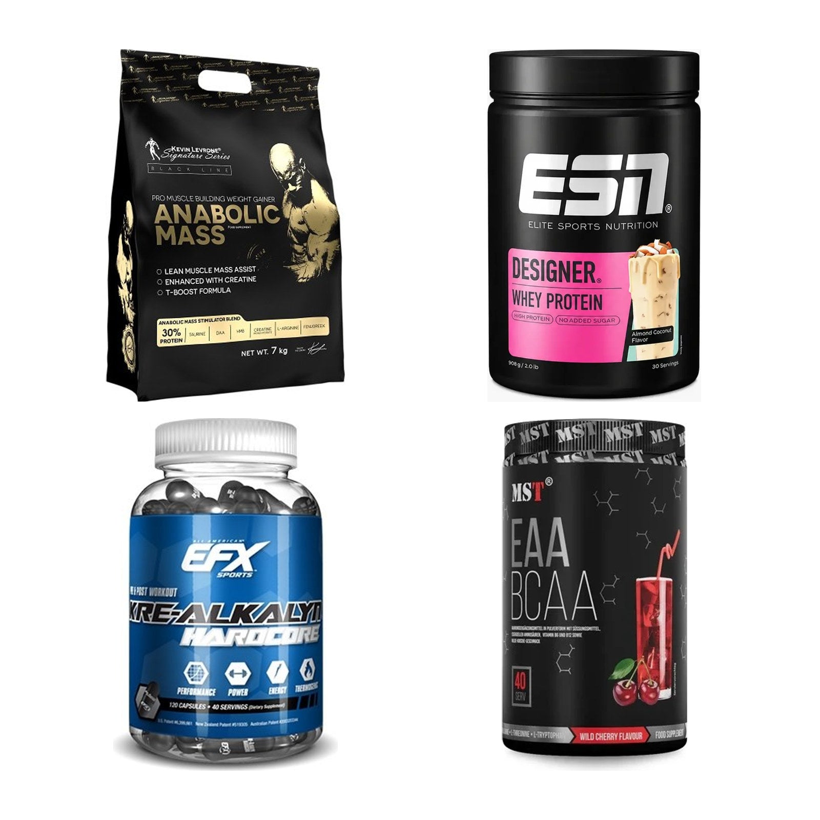 Masseaufbau für Fortgeschrittene: Kevin Levrone Anabolic + 3 weitere – alle enthaltenen Artikel
