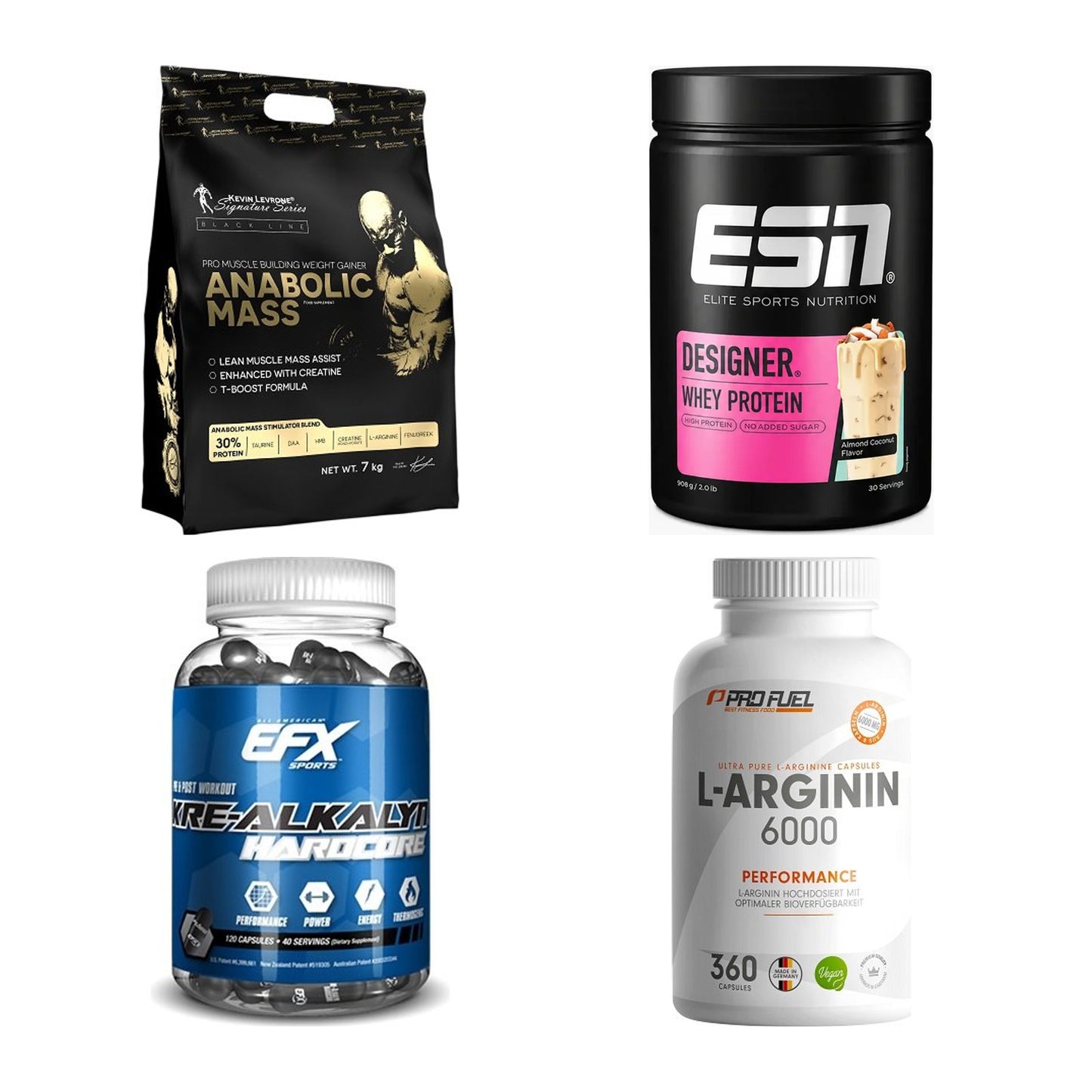 Masseaufbau für Fortgeschrittene: Kevin Levrone Anabolic + 3 weitere – alle enthaltenen Artikel