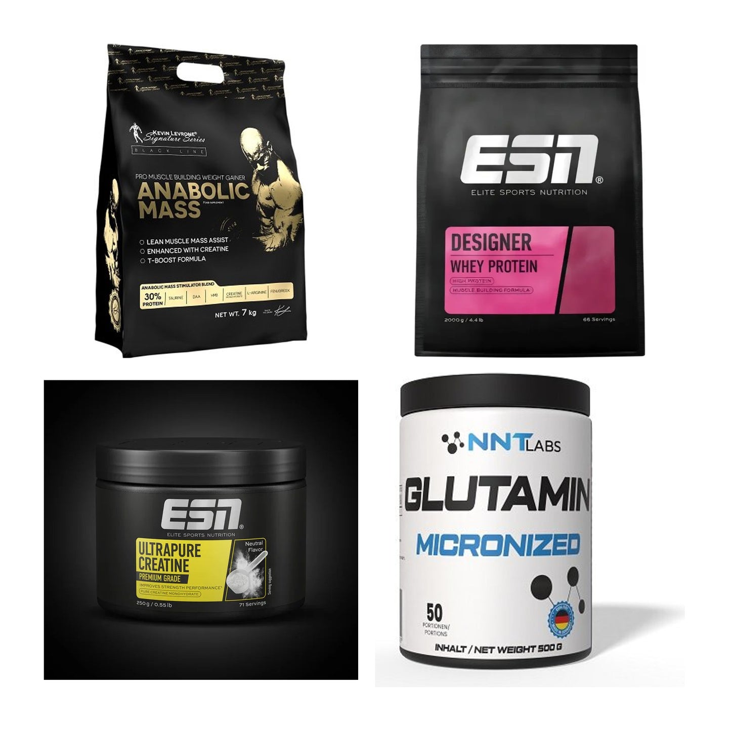 Masseaufbau für Fortgeschrittene: Kevin Levrone Anabolic + 3 weitere – alle enthaltenen Artikel