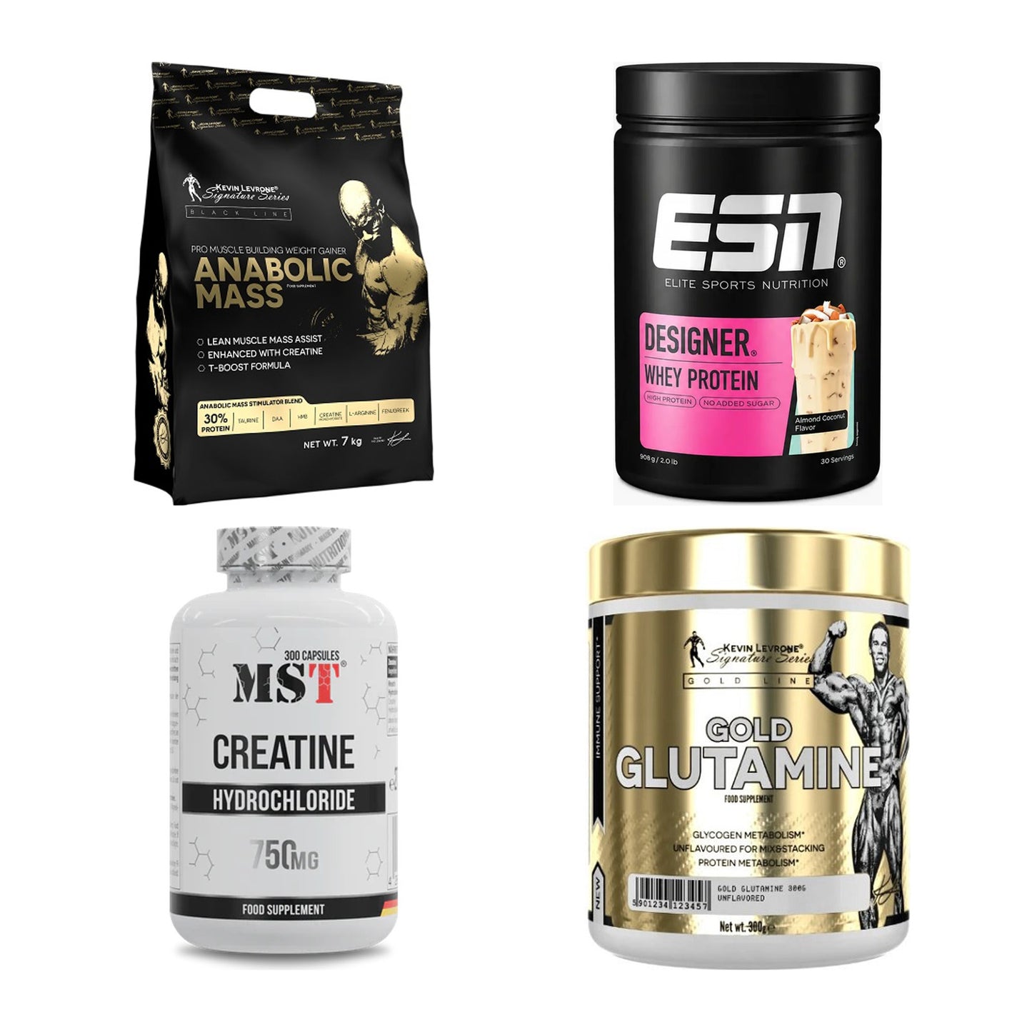 Masseaufbau für Fortgeschrittene: Kevin Levrone Anabolic + 3 weitere – alle enthaltenen Artikel