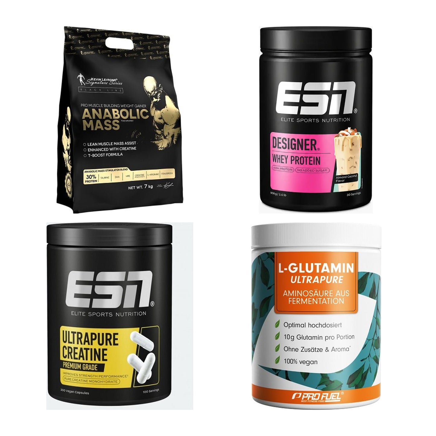 Masseaufbau für Fortgeschrittene: Kevin Levrone Anabolic + 3 weitere – alle enthaltenen Artikel
