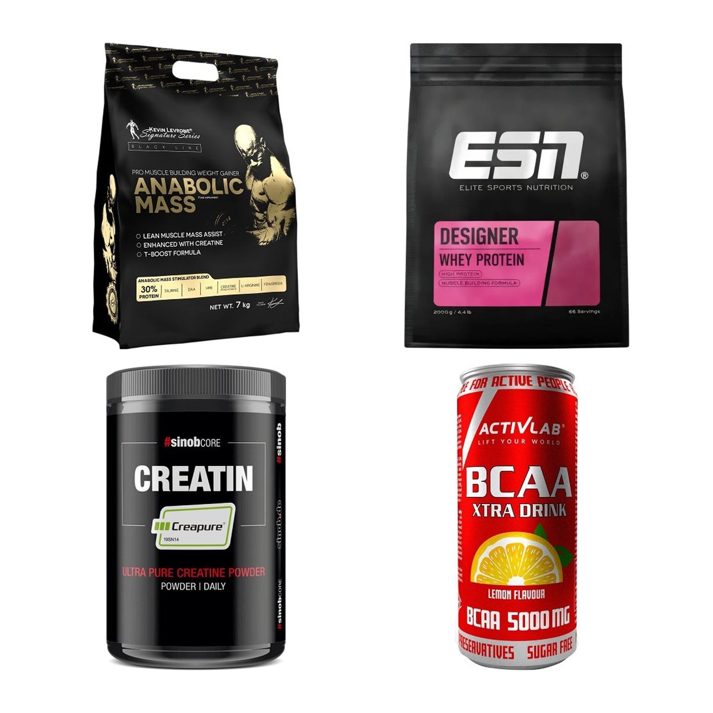 Masseaufbau für Fortgeschrittene: Kevin Levrone Anabolic + 3 weitere – alle enthaltenen Artikel