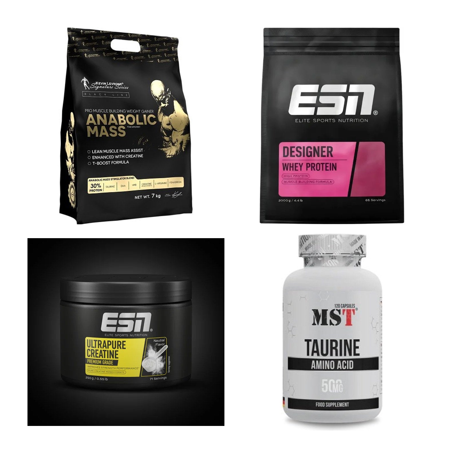 Masseaufbau für Fortgeschrittene: Kevin Levrone Anabolic + 3 weitere – alle enthaltenen Artikel