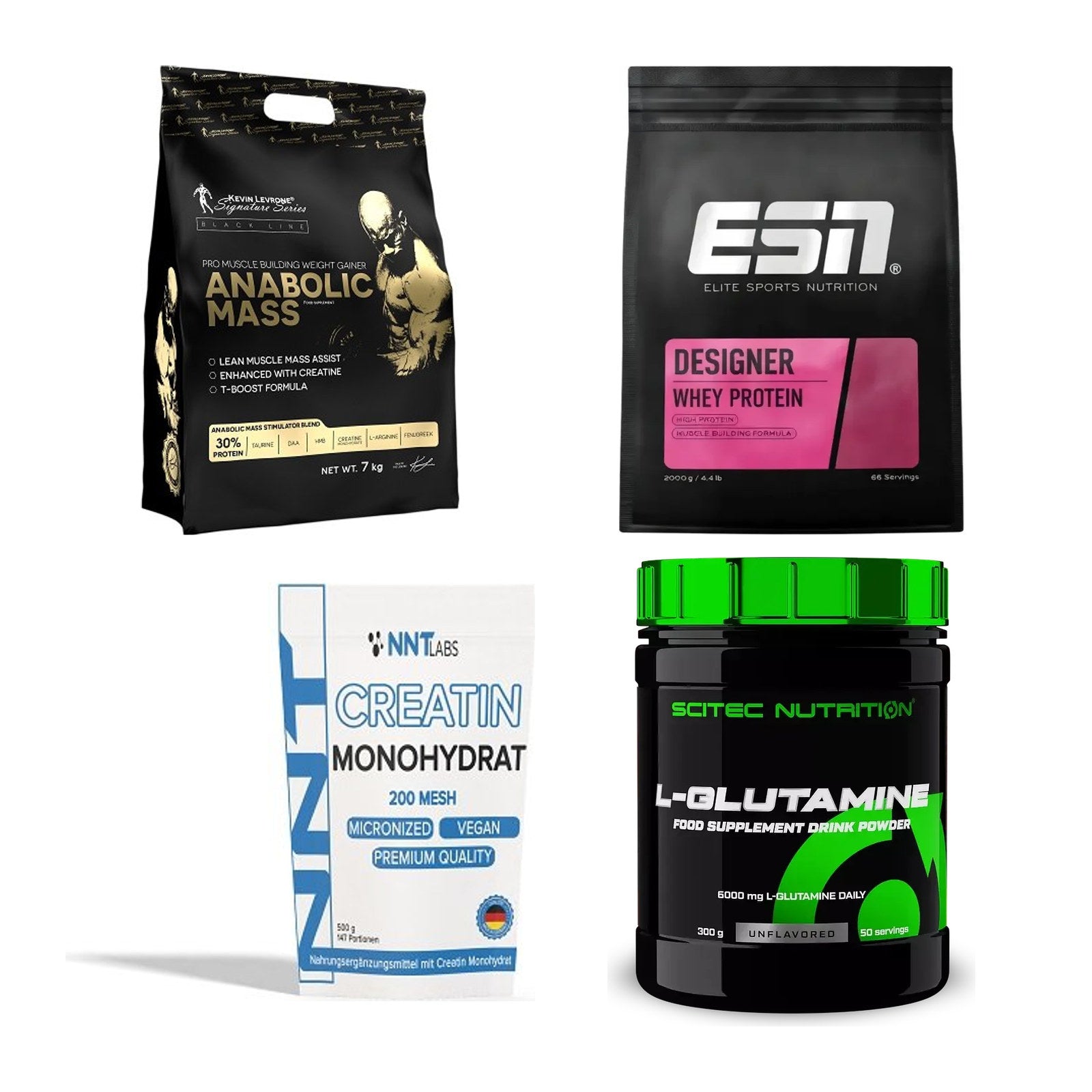 Masseaufbau für Fortgeschrittene: Kevin Levrone Anabolic + 3 weitere – alle enthaltenen Artikel