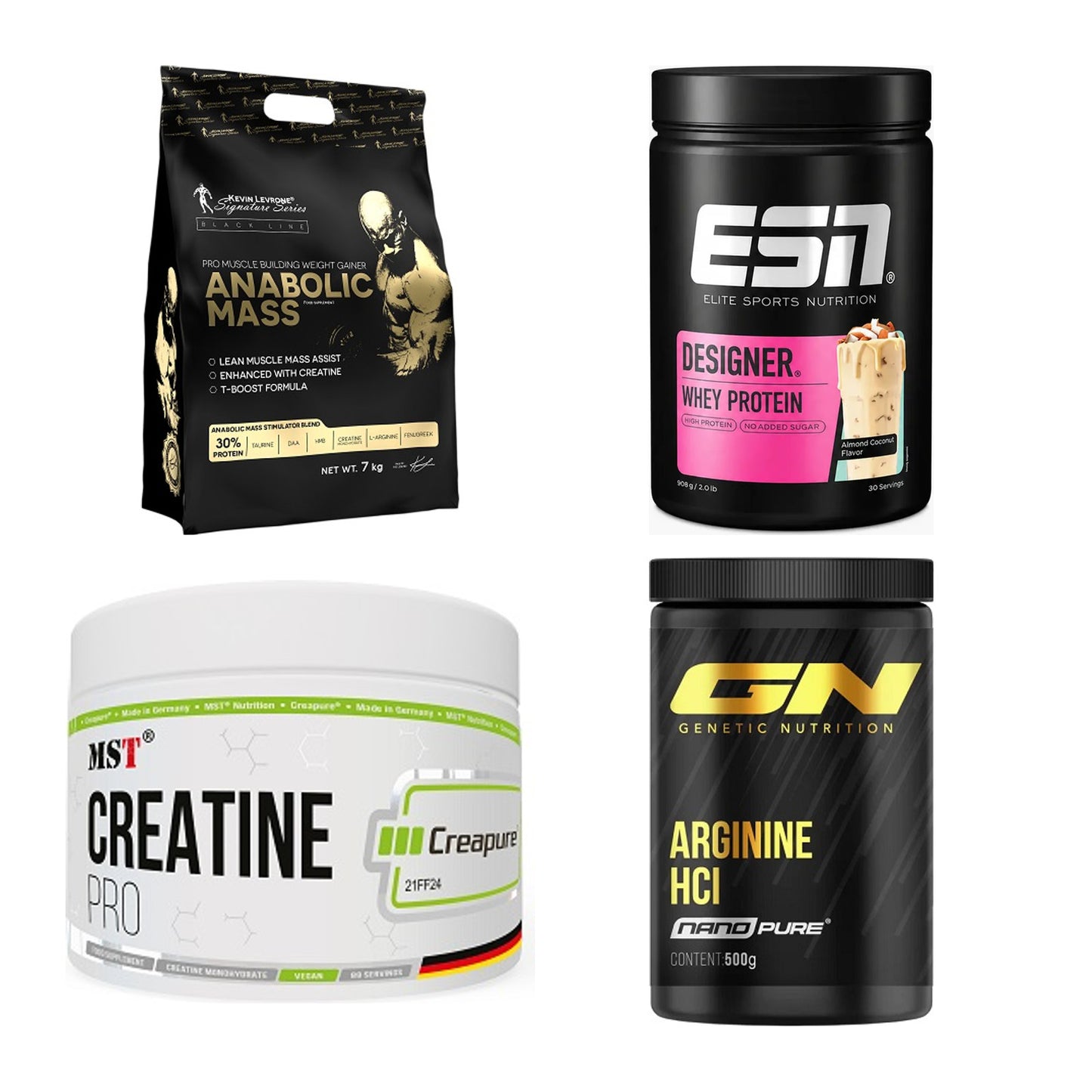 Masseaufbau für Fortgeschrittene: Kevin Levrone Anabolic + 3 weitere – alle enthaltenen Artikel