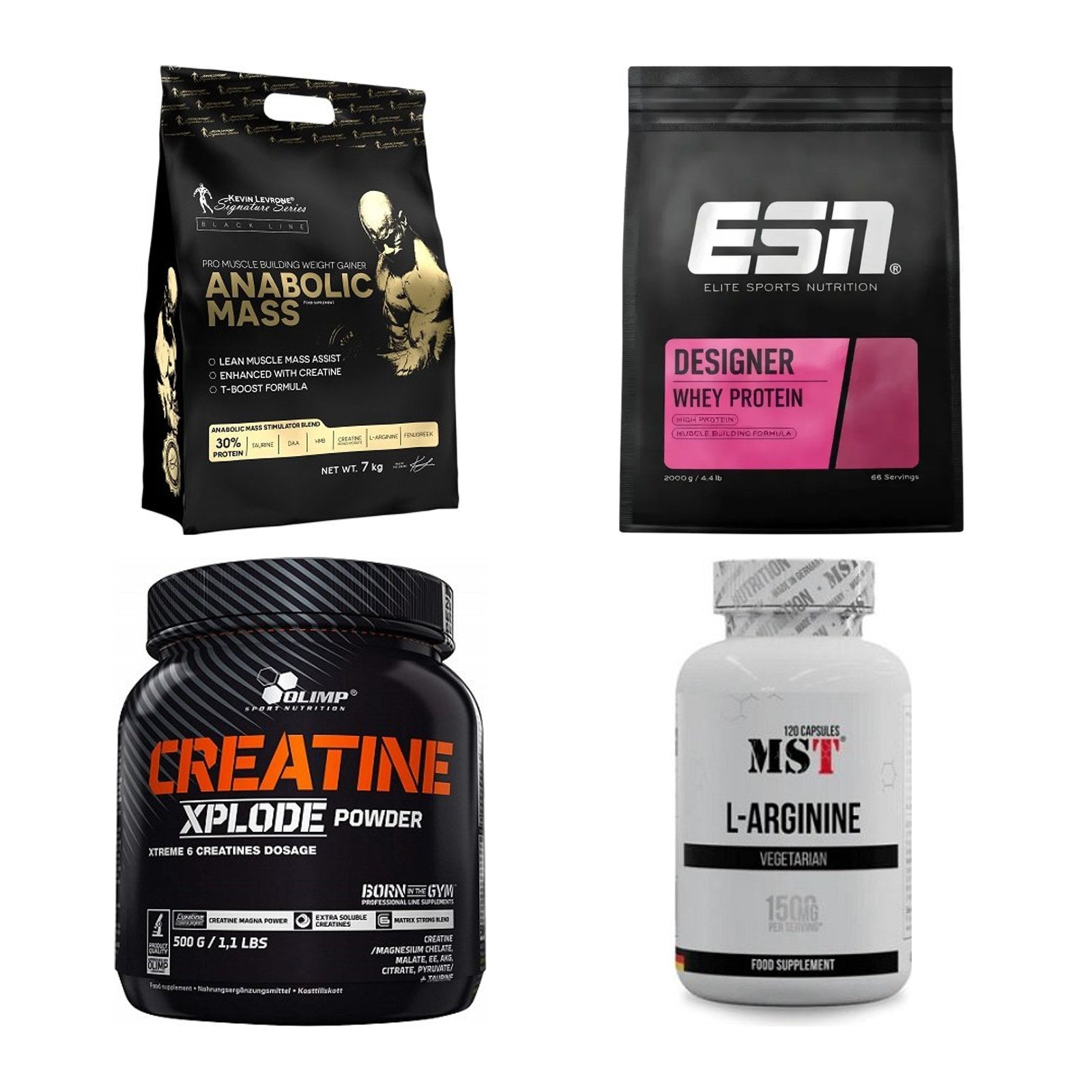 Masseaufbau für Fortgeschrittene: Kevin Levrone Anabolic + 3 weitere – alle enthaltenen Artikel