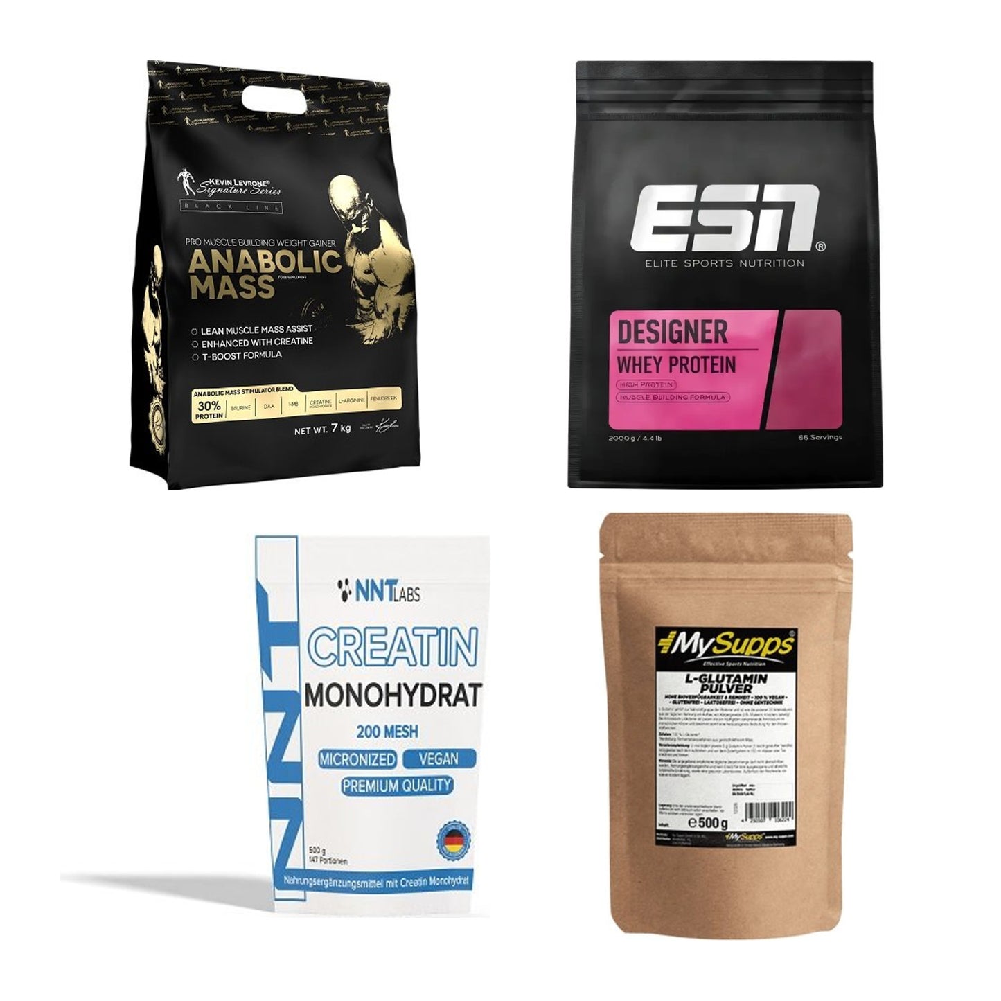 Masseaufbau für Fortgeschrittene: Kevin Levrone Anabolic + 3 weitere – alle enthaltenen Artikel