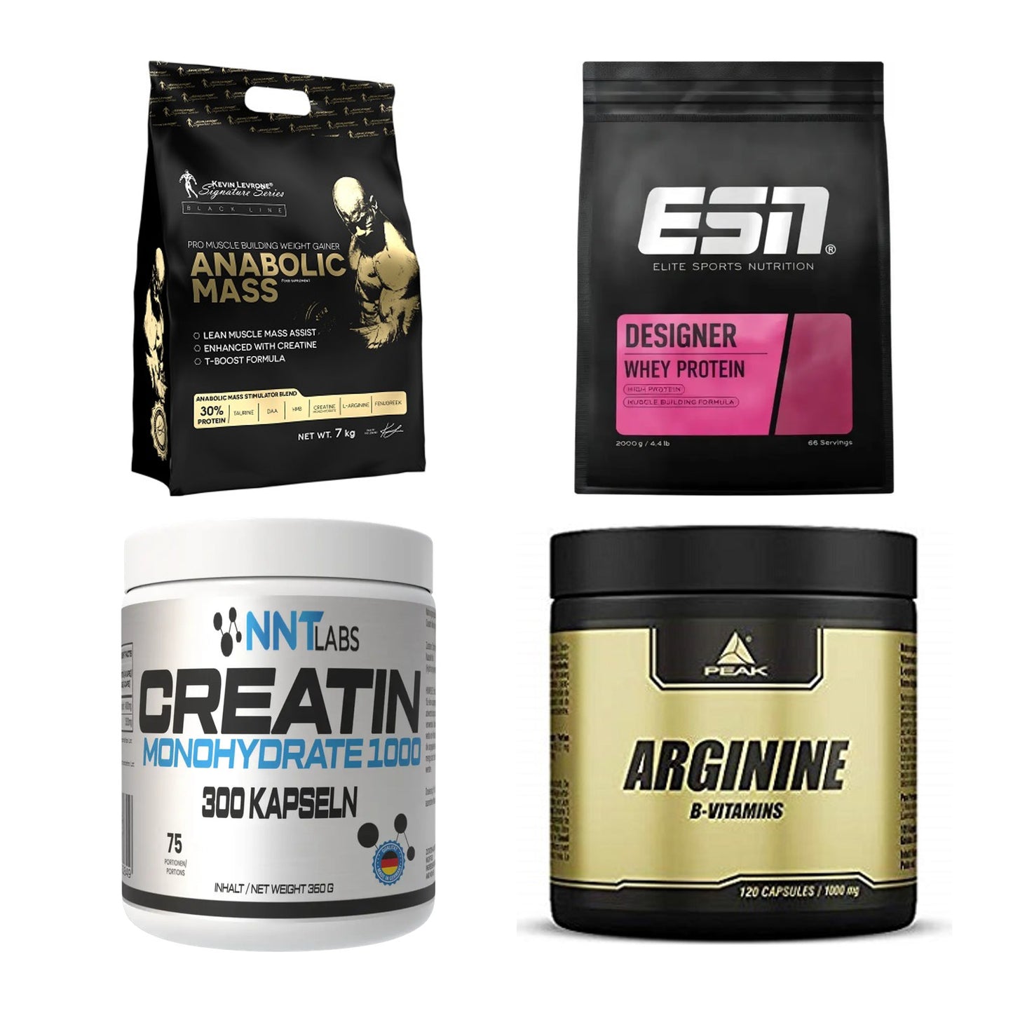 Masseaufbau für Fortgeschrittene: Kevin Levrone Anabolic + 3 weitere – alle enthaltenen Artikel