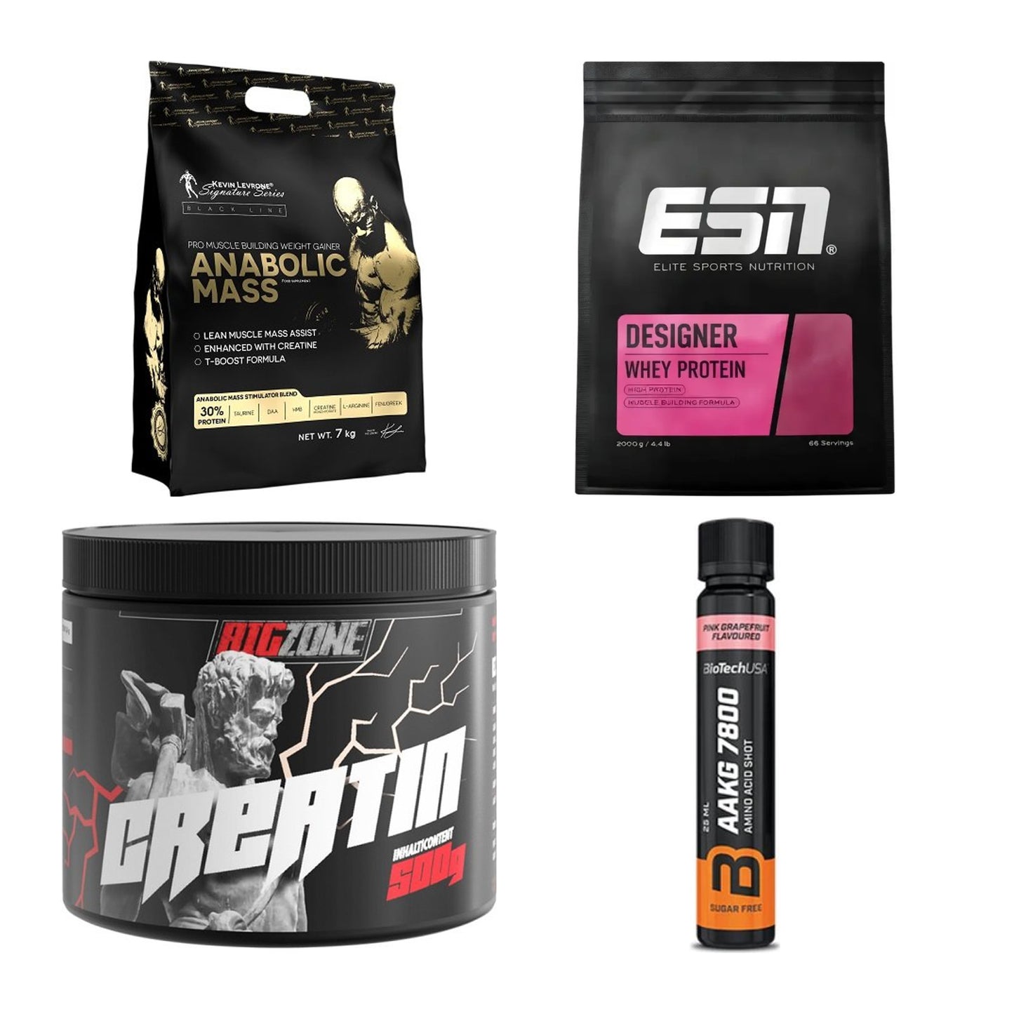 Masseaufbau für Fortgeschrittene: Kevin Levrone Anabolic + 3 weitere – alle enthaltenen Artikel