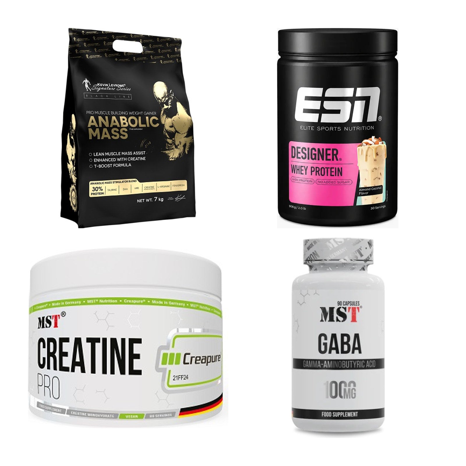 Masseaufbau für Fortgeschrittene: Kevin Levrone Anabolic + 3 weitere – alle enthaltenen Artikel