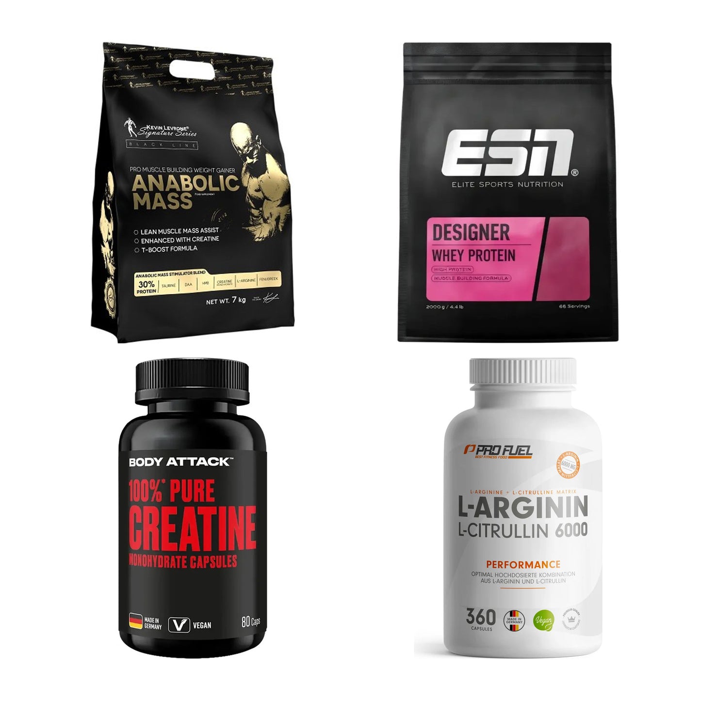 Masseaufbau für Fortgeschrittene: Kevin Levrone Anabolic + 3 weitere – alle enthaltenen Artikel