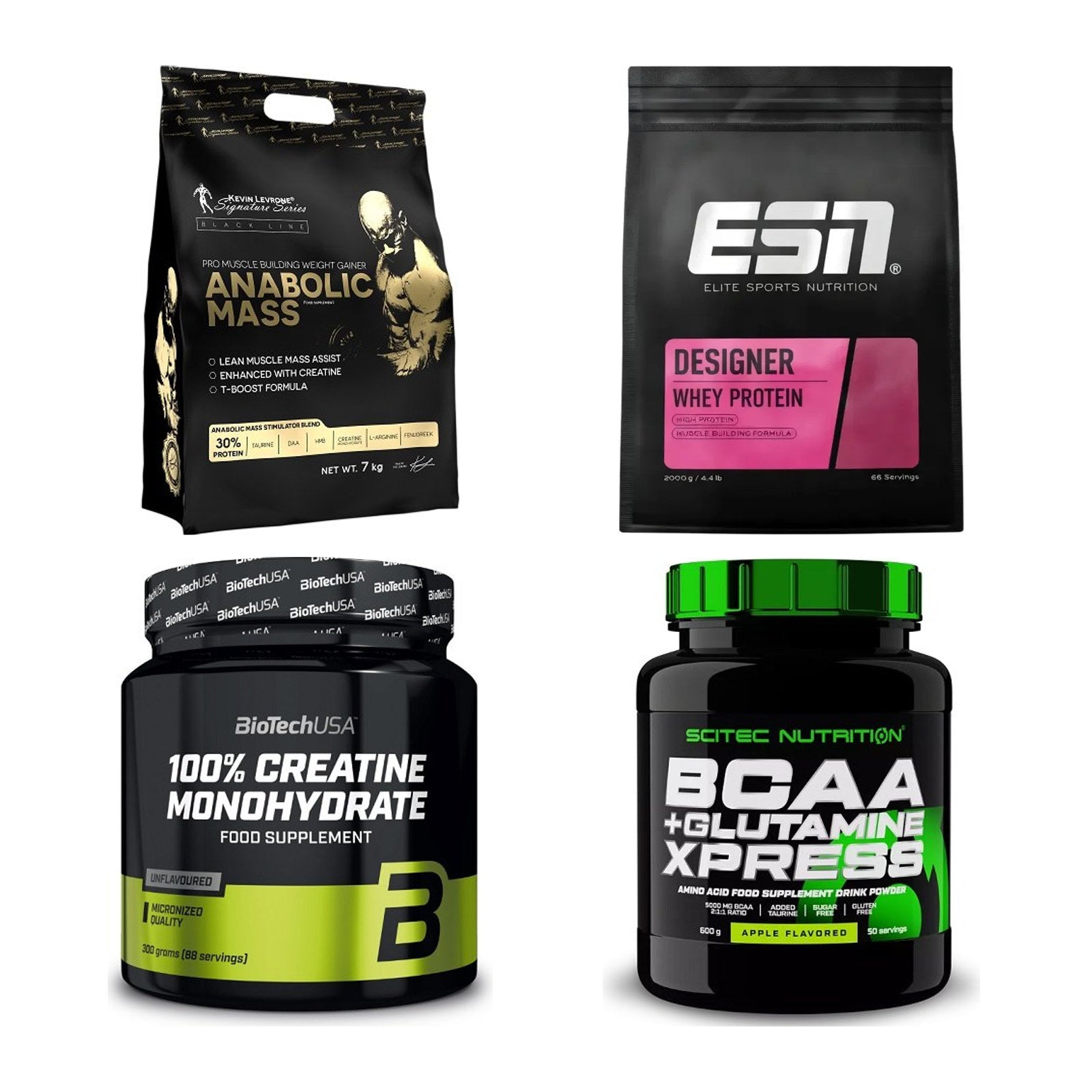 Masseaufbau für Fortgeschrittene: Kevin Levrone Anabolic + 3 weitere – alle enthaltenen Artikel