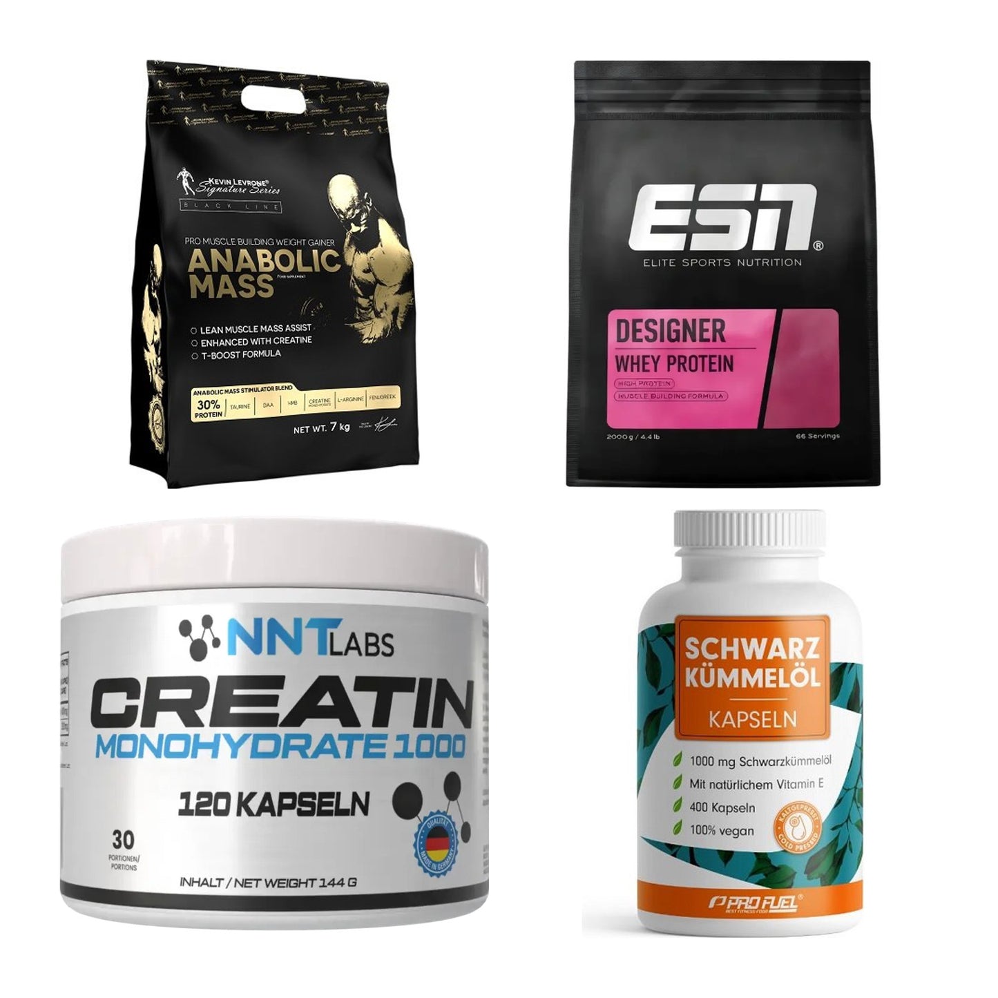 Masseaufbau für Fortgeschrittene: Kevin Levrone Anabolic + 3 weitere – alle enthaltenen Artikel