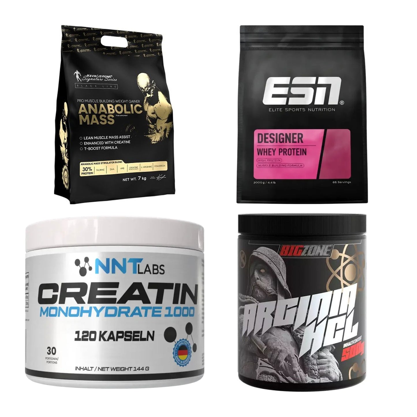 Masseaufbau für Fortgeschrittene: Kevin Levrone Anabolic + 3 weitere – alle enthaltenen Artikel