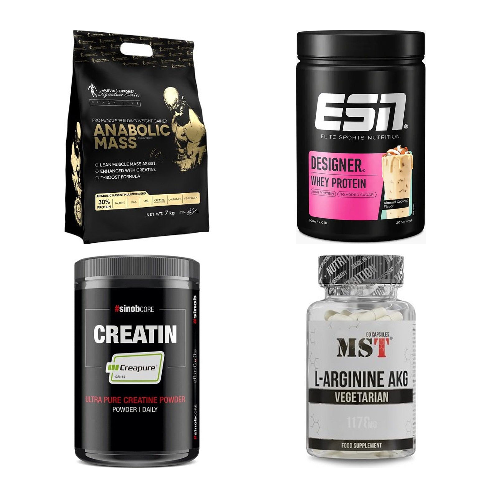 Masseaufbau für Fortgeschrittene: Kevin Levrone Anabolic + 3 weitere – alle enthaltenen Artikel