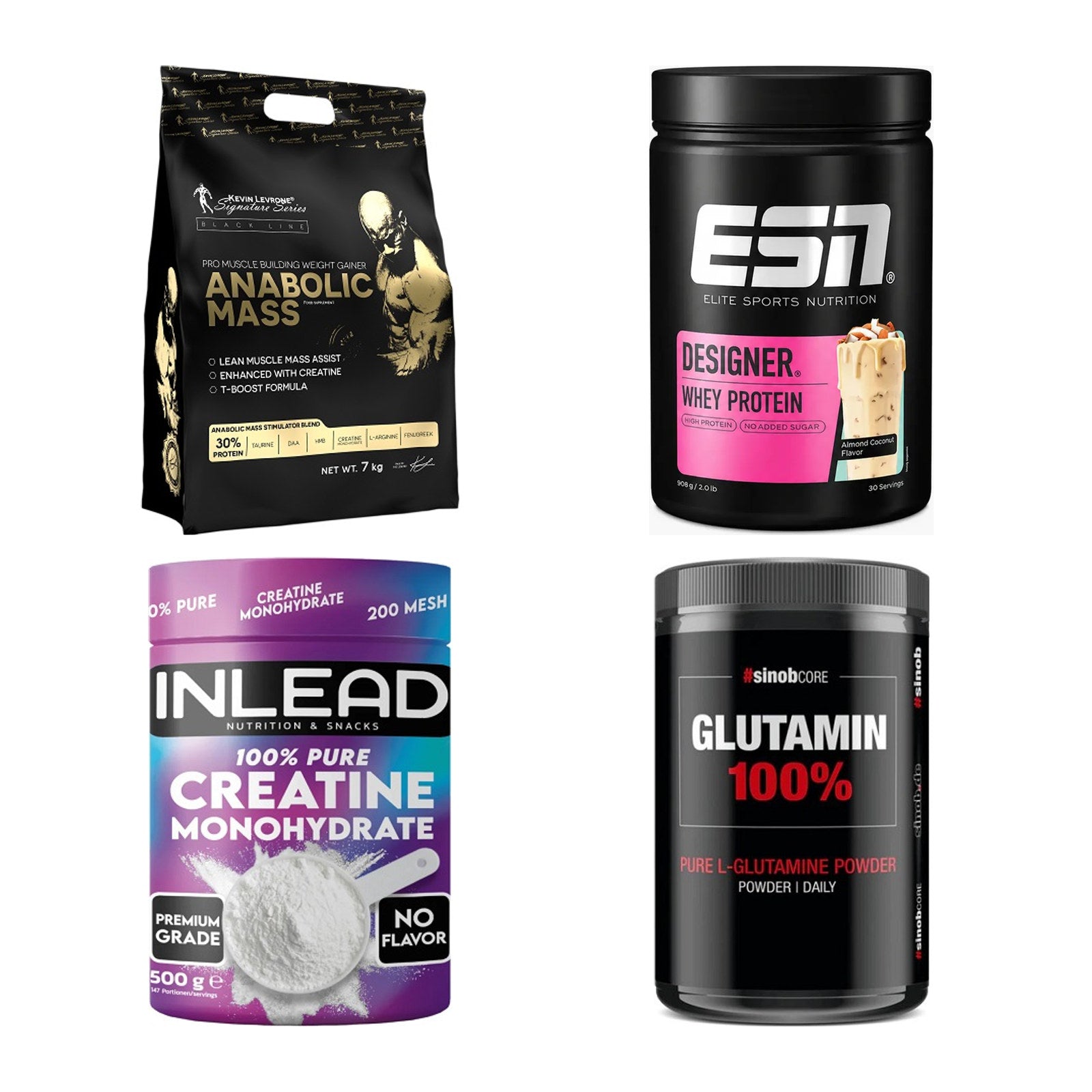 Masseaufbau für Fortgeschrittene: Kevin Levrone Anabolic + 3 weitere – alle enthaltenen Artikel