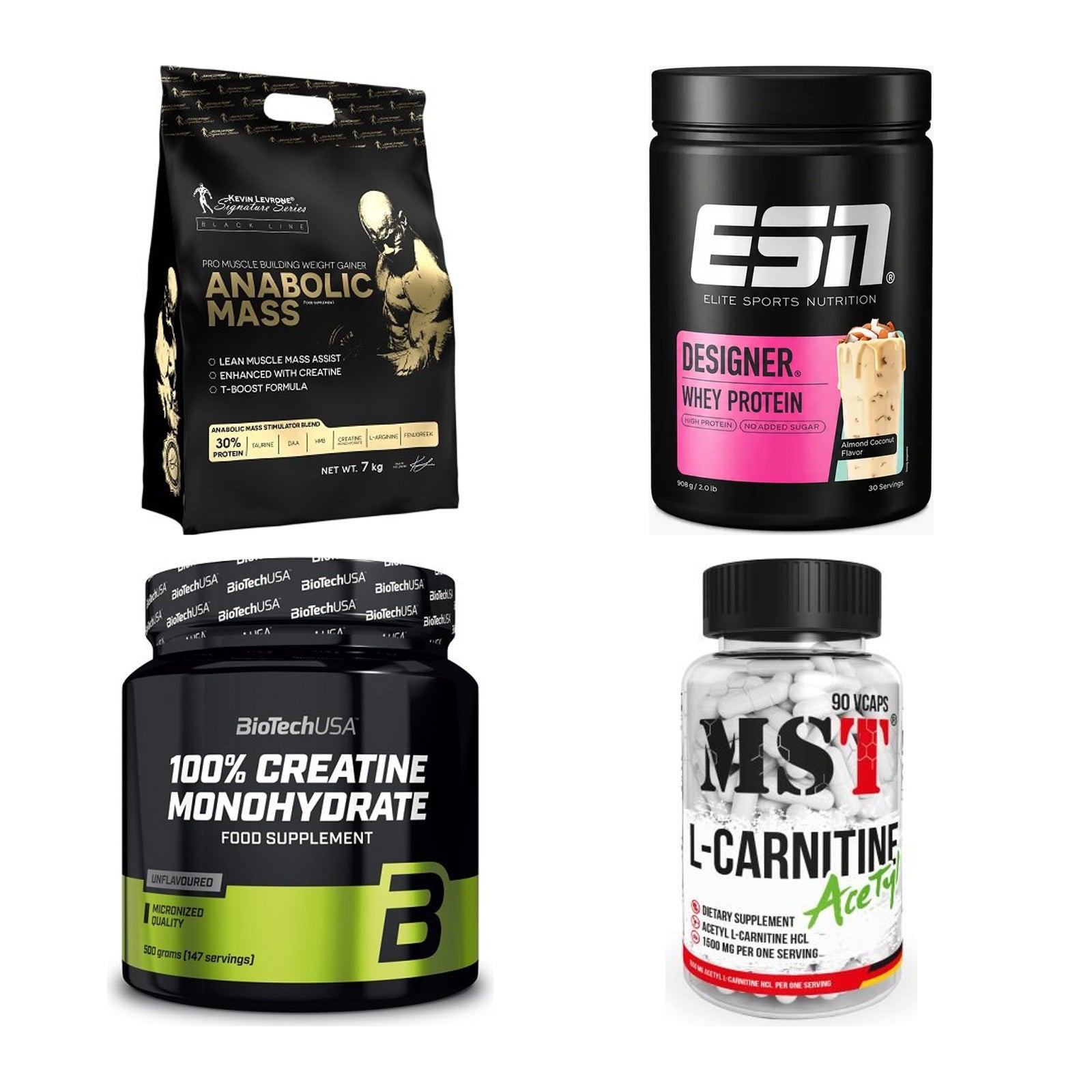 Masseaufbau für Fortgeschrittene: Kevin Levrone Anabolic + 3 weitere – alle enthaltenen Artikel