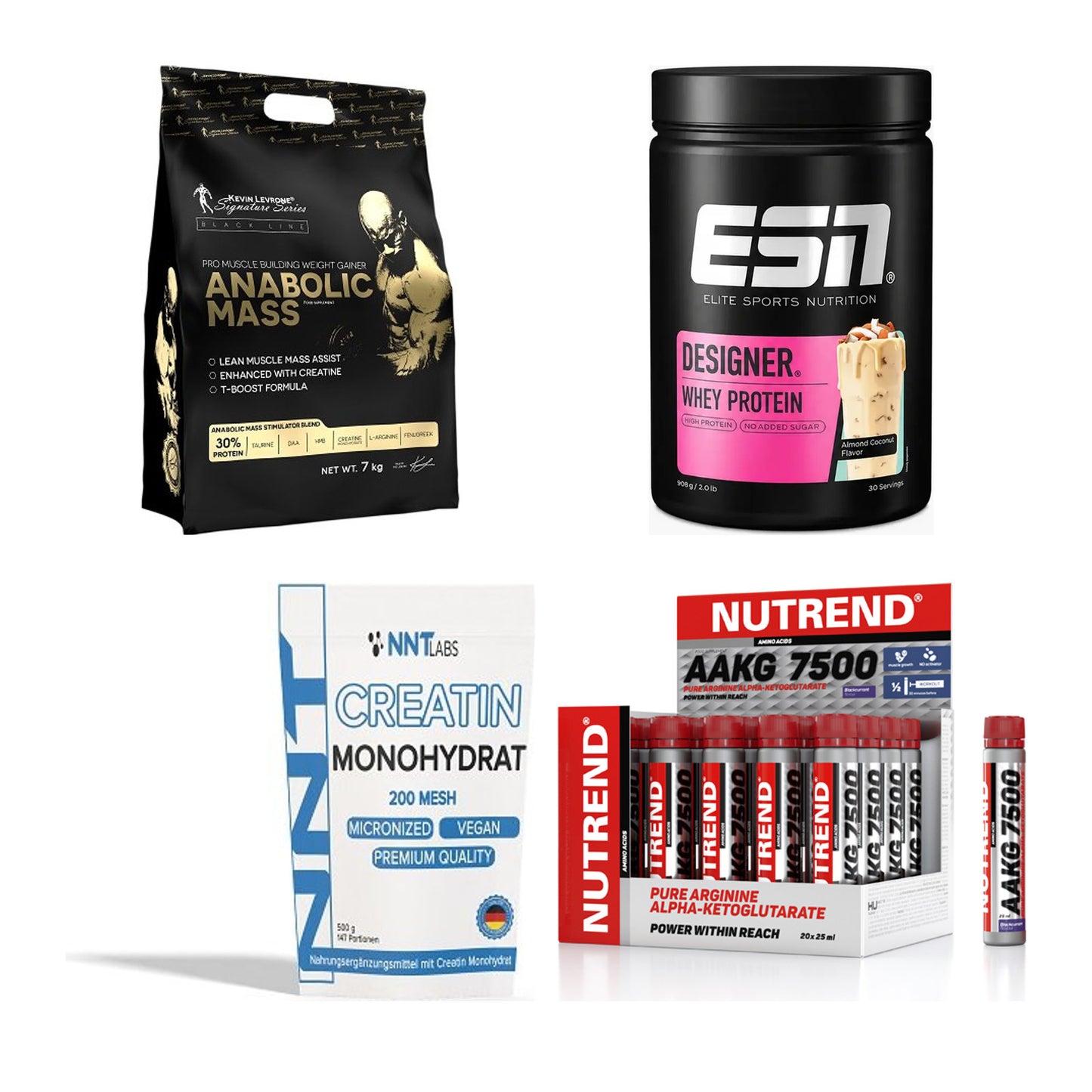 Masseaufbau für Fortgeschrittene: Kevin Levrone Anabolic + 3 weitere – alle enthaltenen Artikel