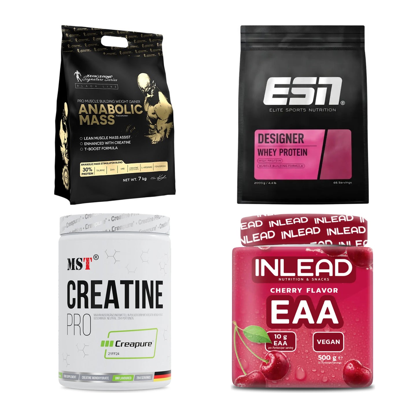 Masseaufbau für Fortgeschrittene: Kevin Levrone Anabolic + 3 weitere – alle enthaltenen Artikel