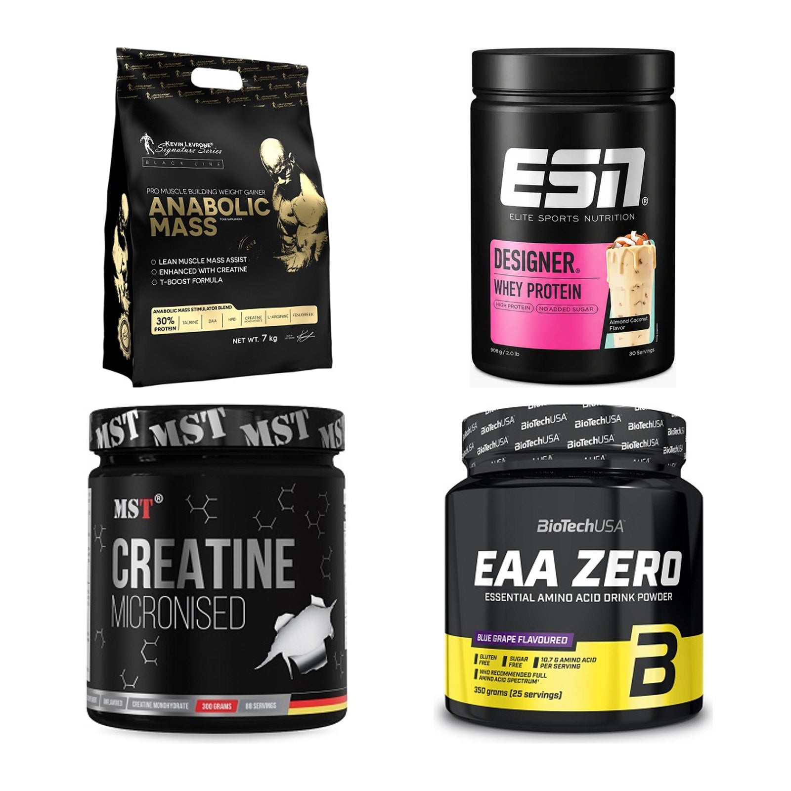 Masseaufbau für Fortgeschrittene: Kevin Levrone Anabolic + 3 weitere – alle enthaltenen Artikel