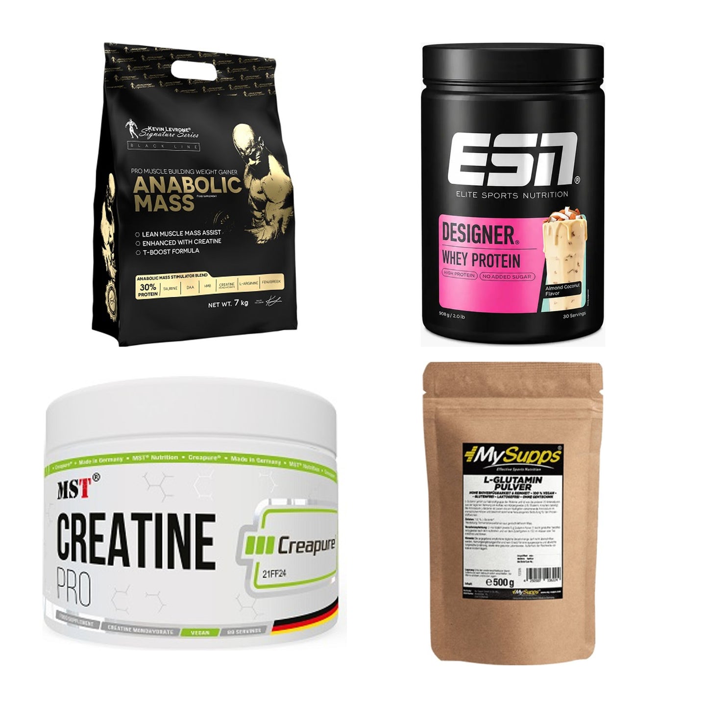 Masseaufbau für Fortgeschrittene: Kevin Levrone Anabolic + 3 weitere – alle enthaltenen Artikel