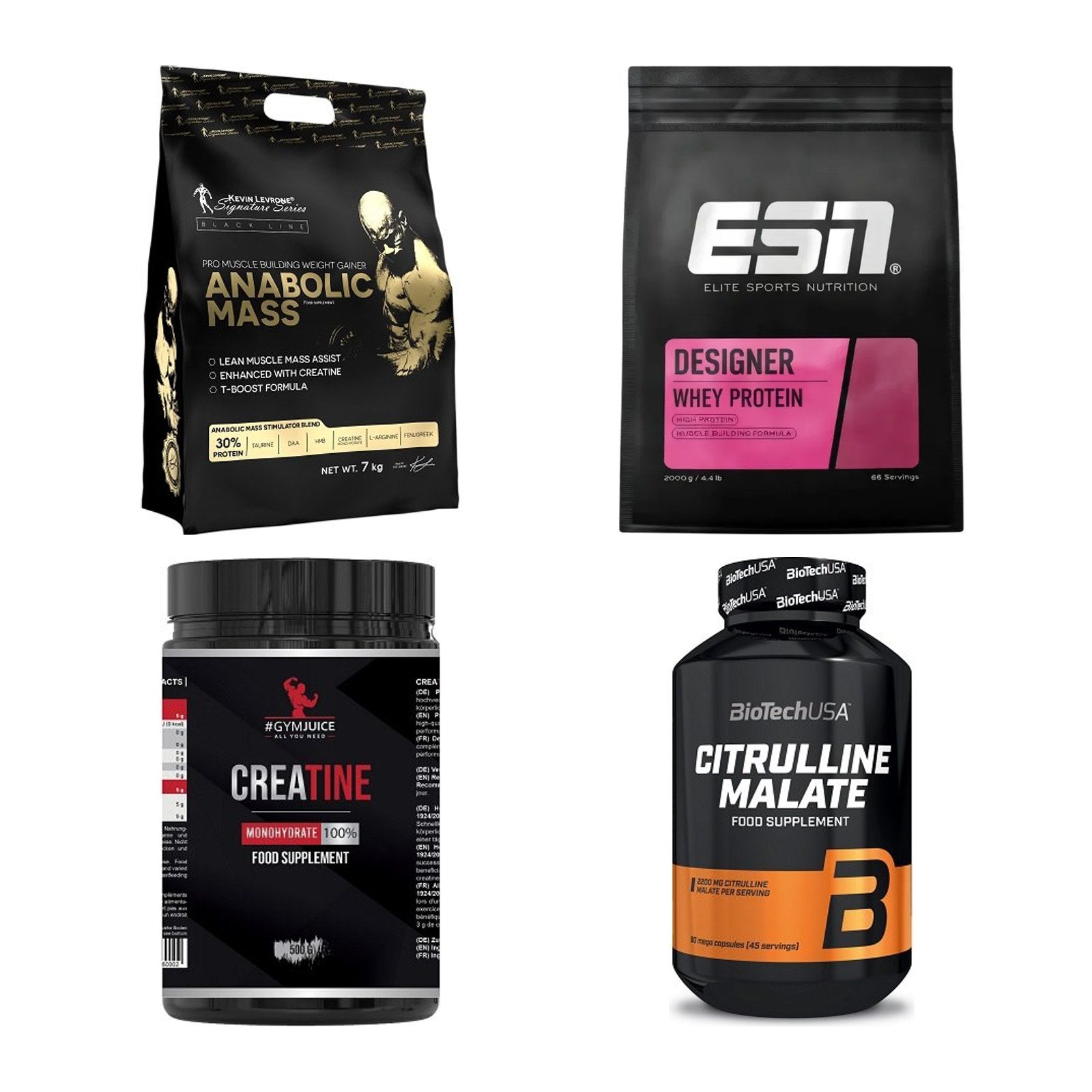 Masseaufbau für Fortgeschrittene: Kevin Levrone Anabolic + 3 weitere – alle enthaltenen Artikel