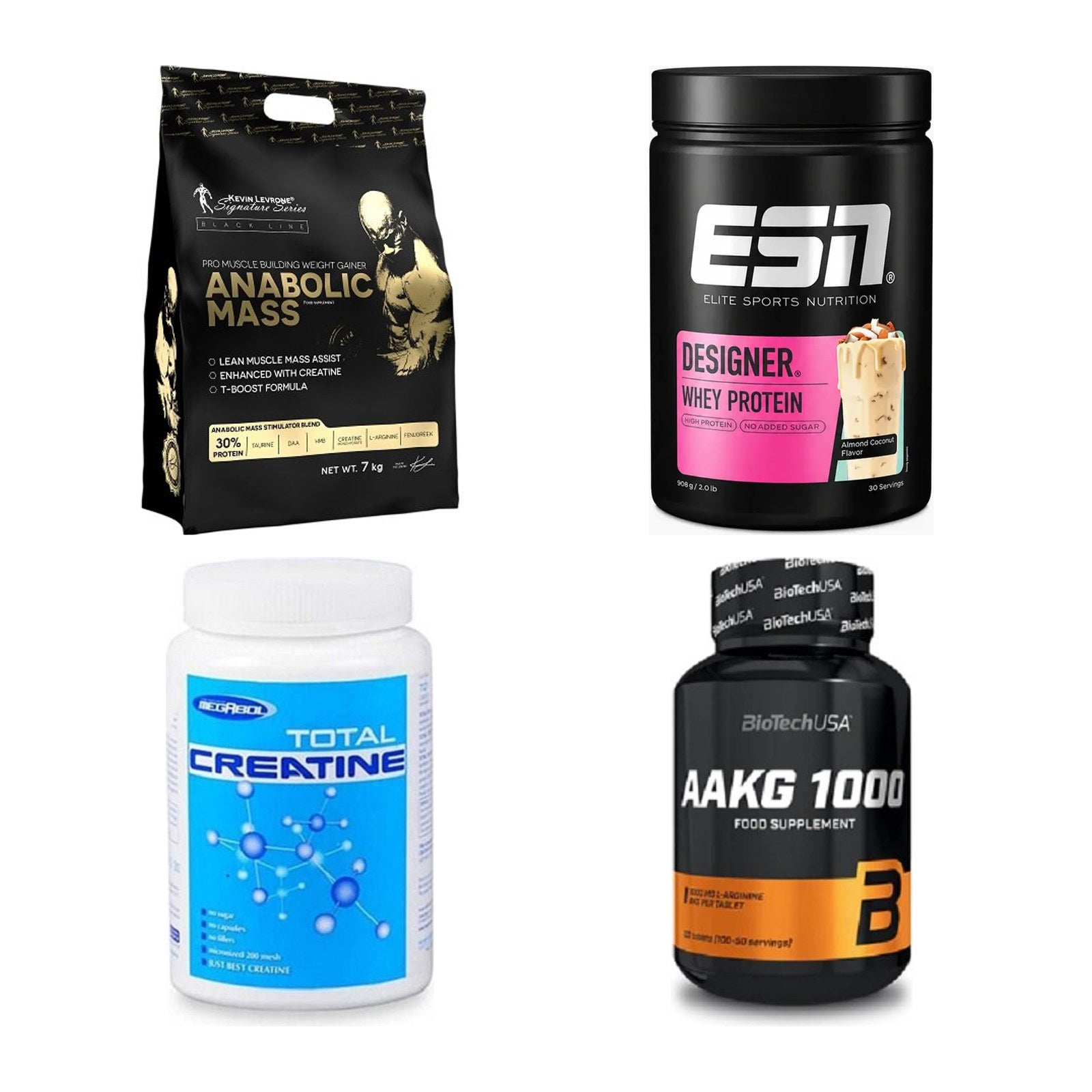 Masseaufbau für Fortgeschrittene: Kevin Levrone Anabolic + 3 weitere – alle enthaltenen Artikel