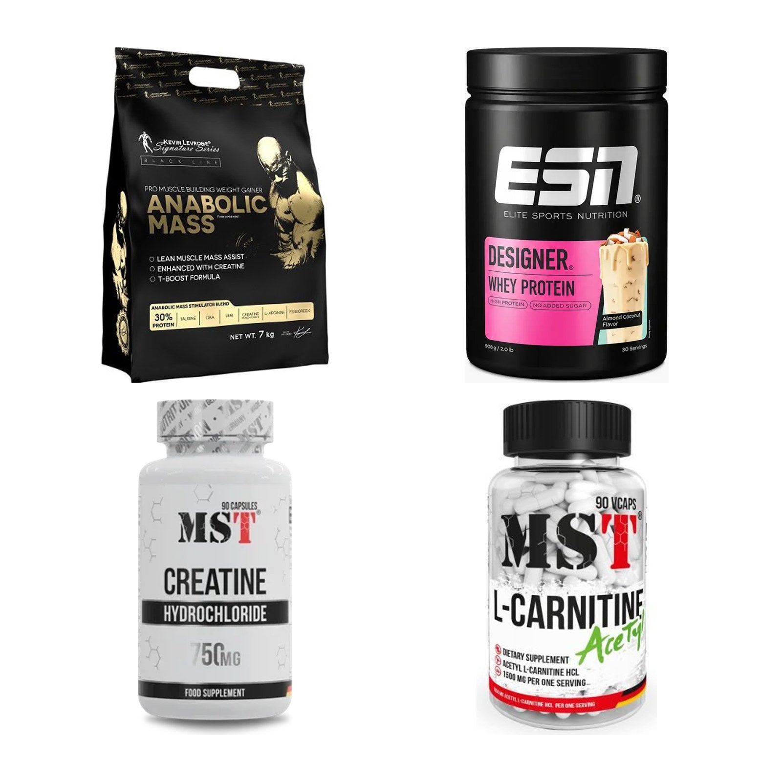 Masseaufbau für Fortgeschrittene: Kevin Levrone Anabolic + 3 weitere – alle enthaltenen Artikel