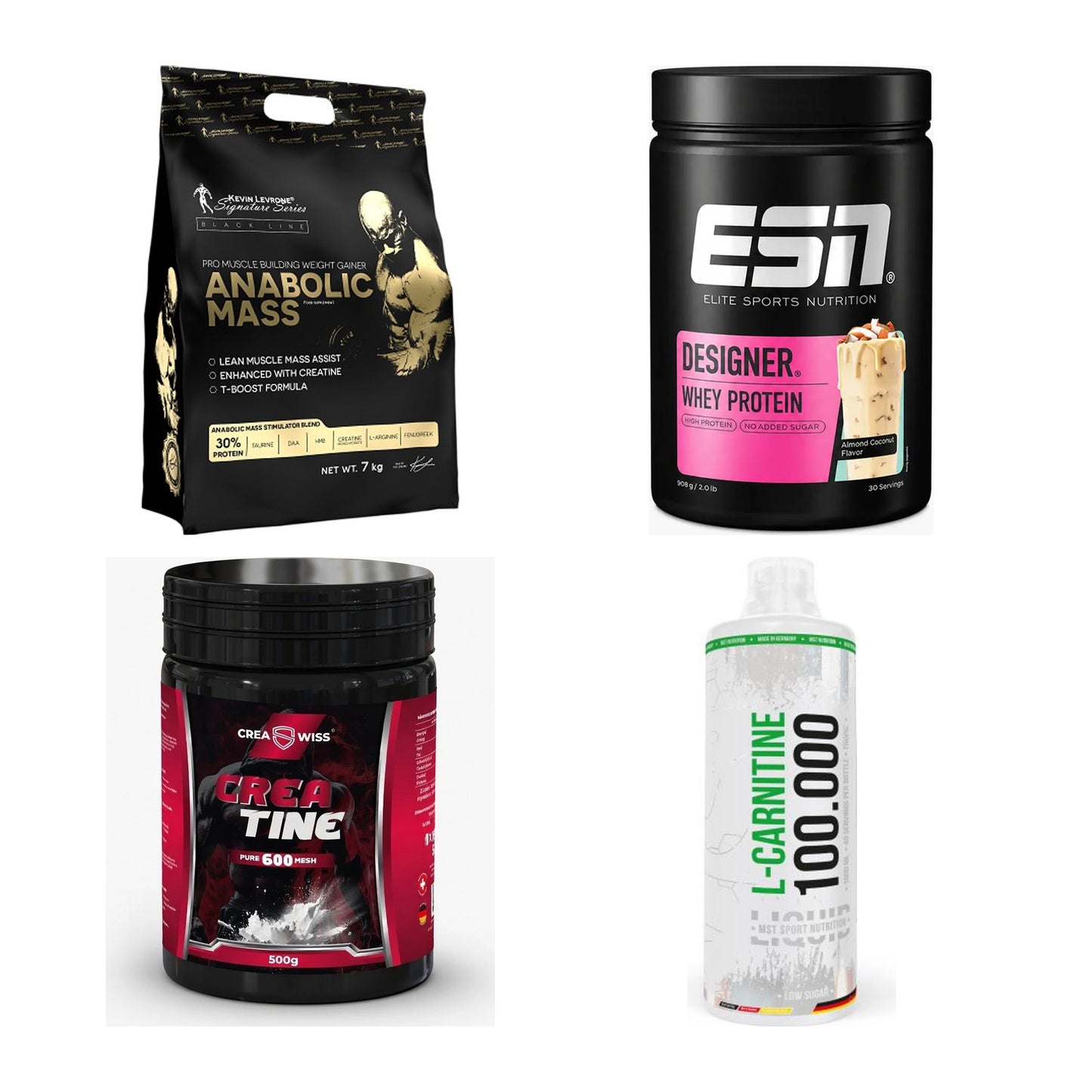 Masseaufbau für Fortgeschrittene: Kevin Levrone Anabolic + 3 weitere – alle enthaltenen Artikel