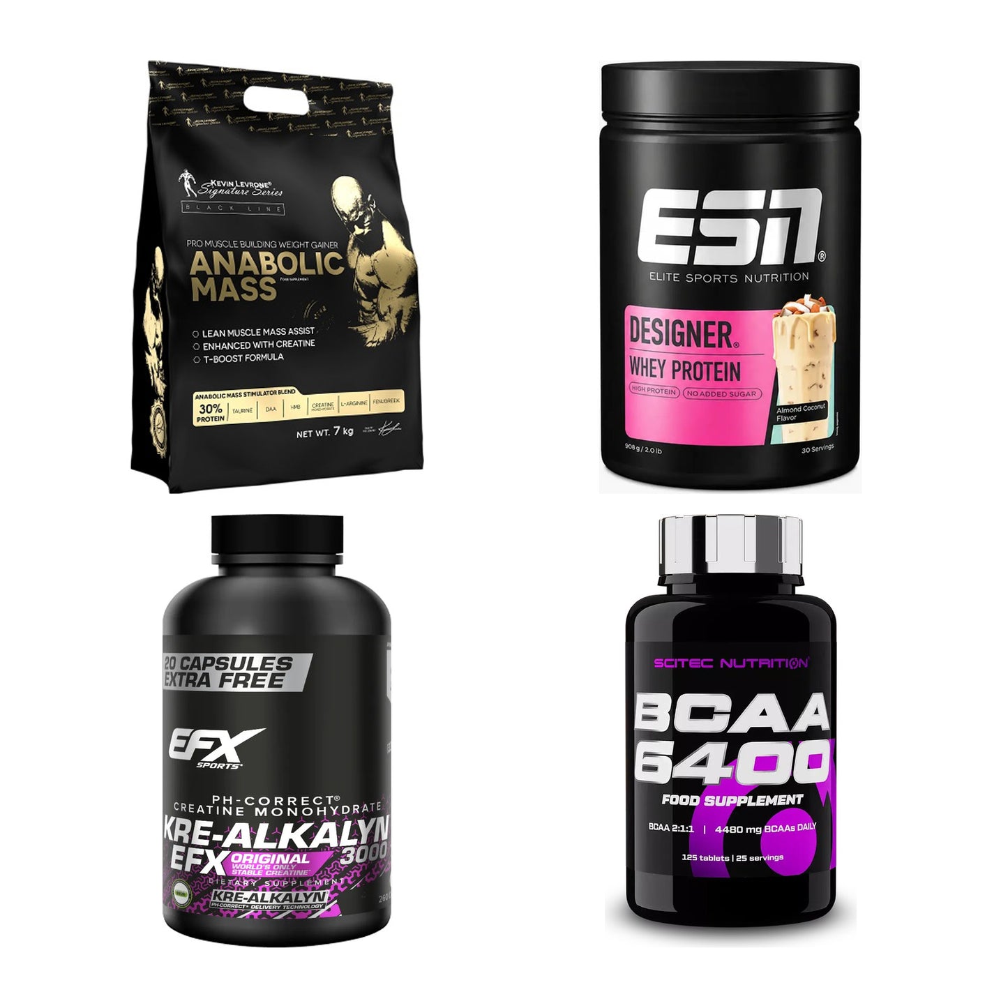 Masseaufbau für Fortgeschrittene: Kevin Levrone Anabolic + 3 weitere – alle enthaltenen Artikel