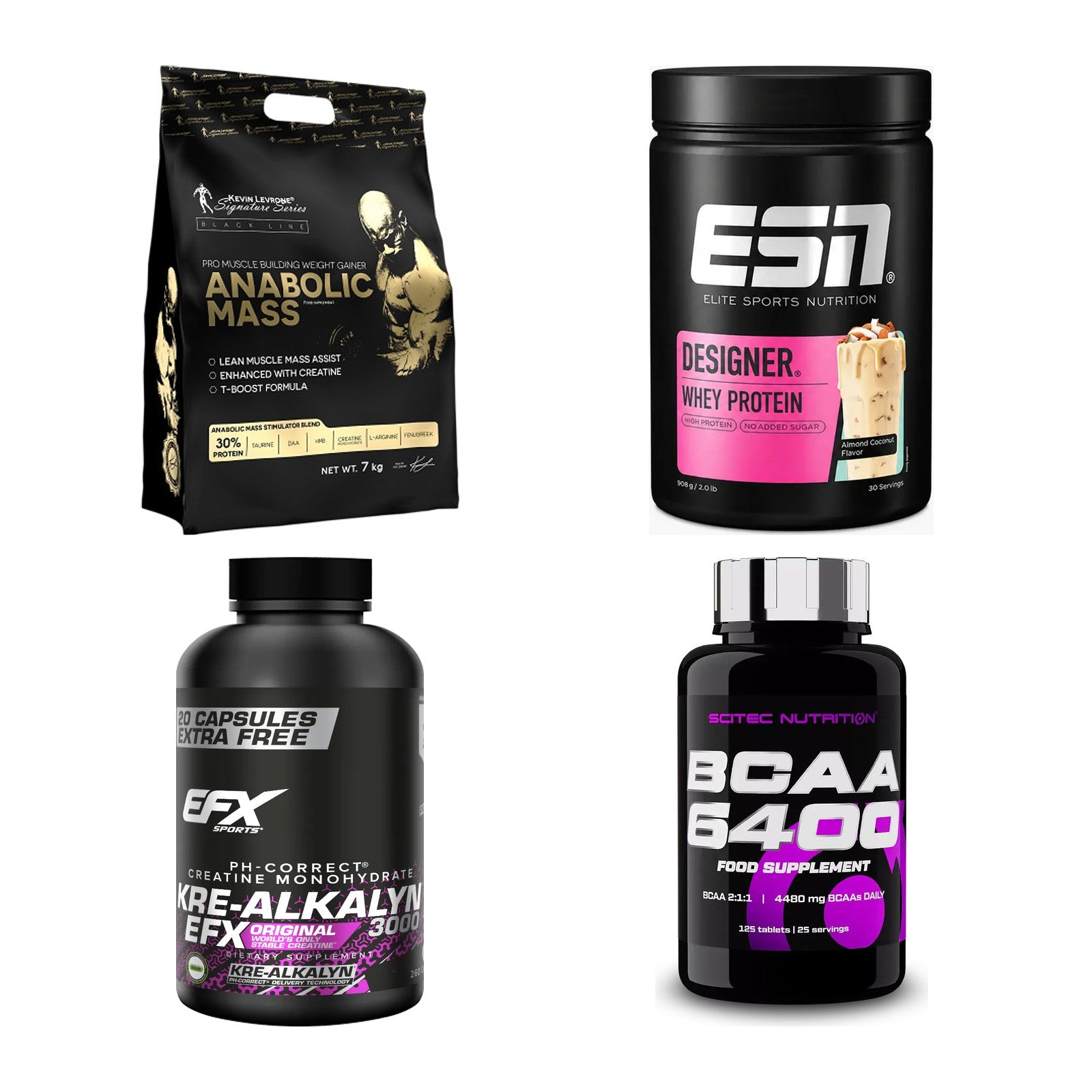 Masseaufbau für Fortgeschrittene: Kevin Levrone Anabolic + 3 weitere – alle enthaltenen Artikel